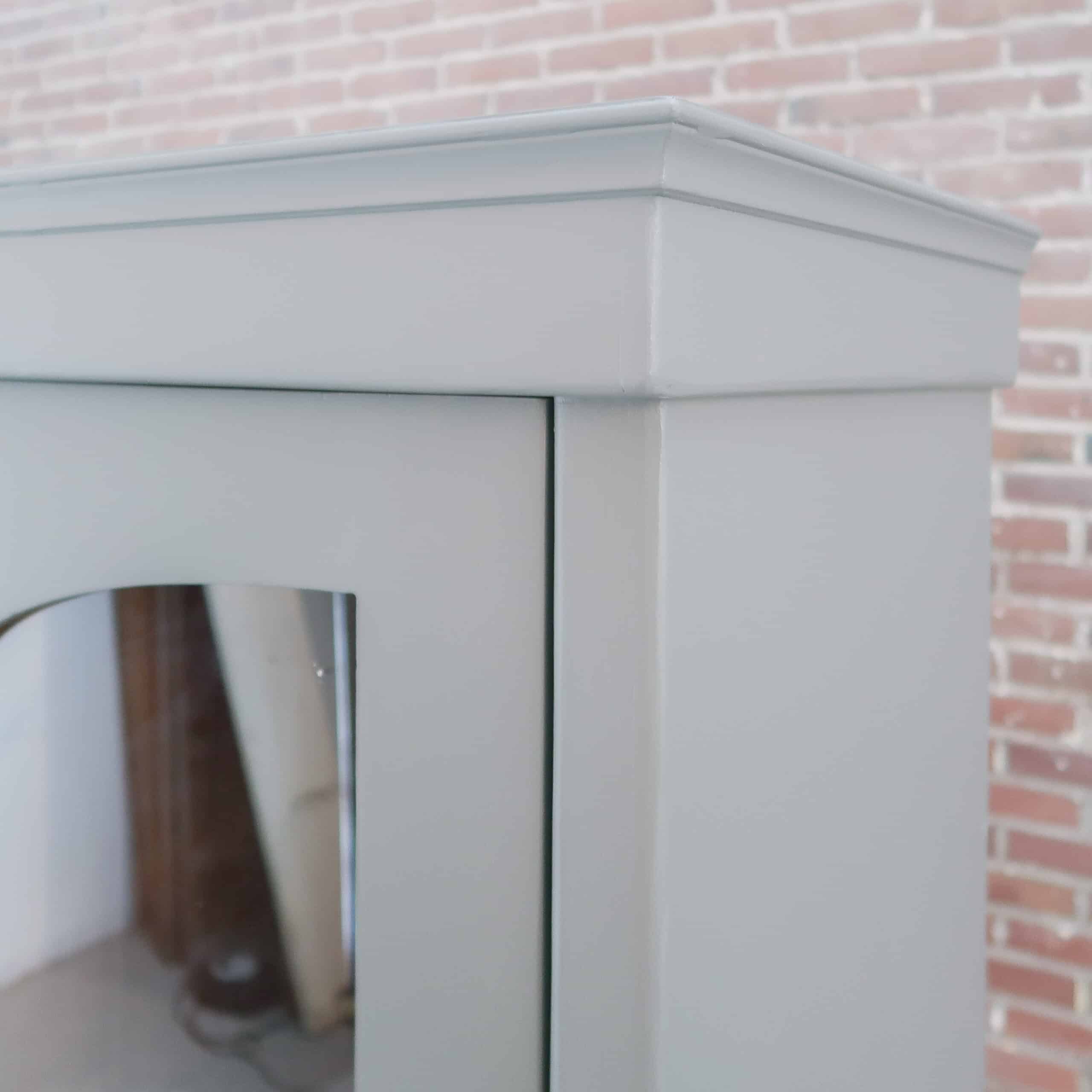 Grijze eendeurs vitrinekast - Afbeelding 3