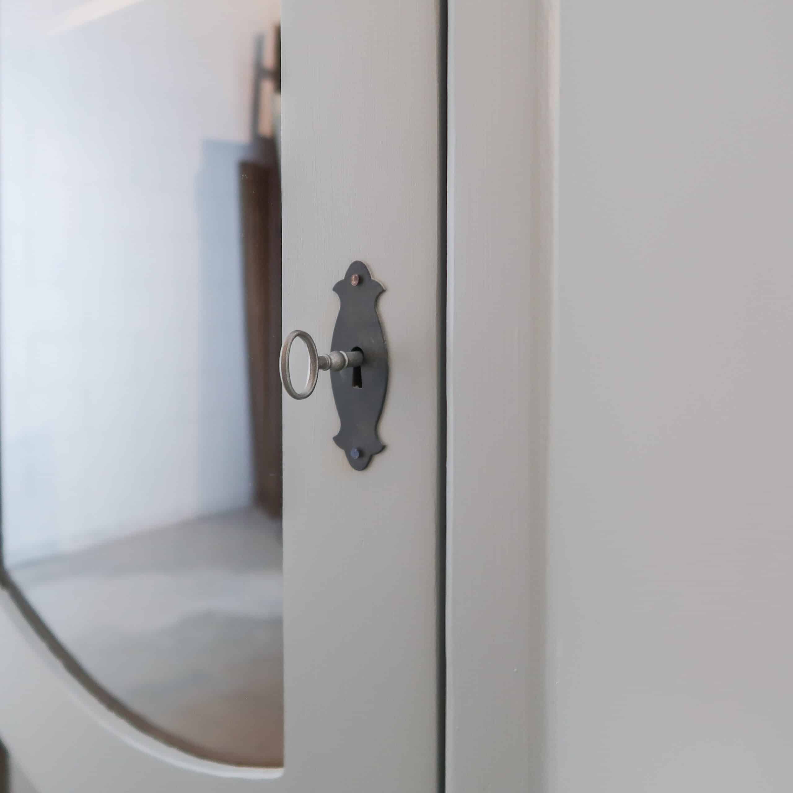 Grijze eendeurs vitrinekast - Afbeelding 4