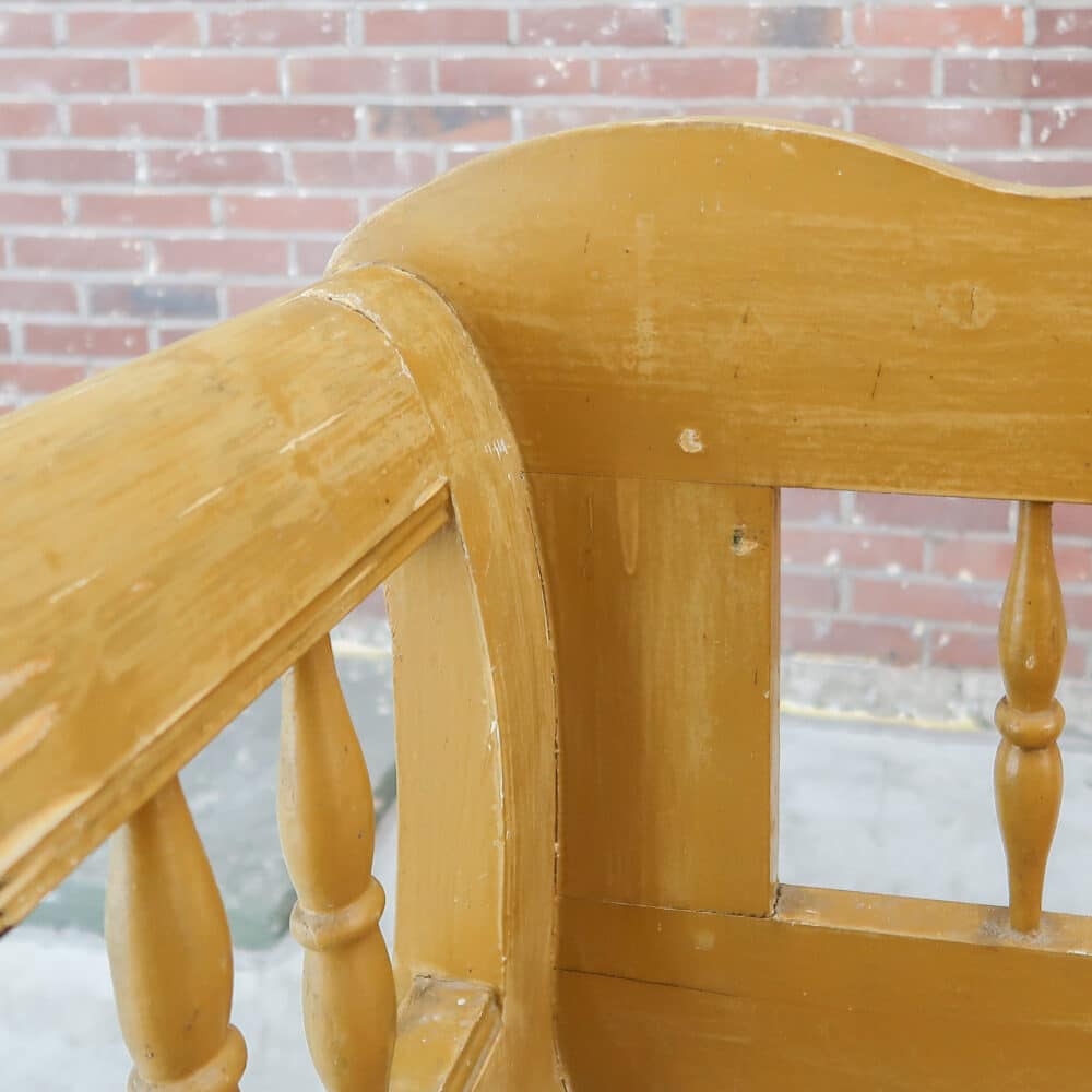 Brocante houten bank – Bild 4