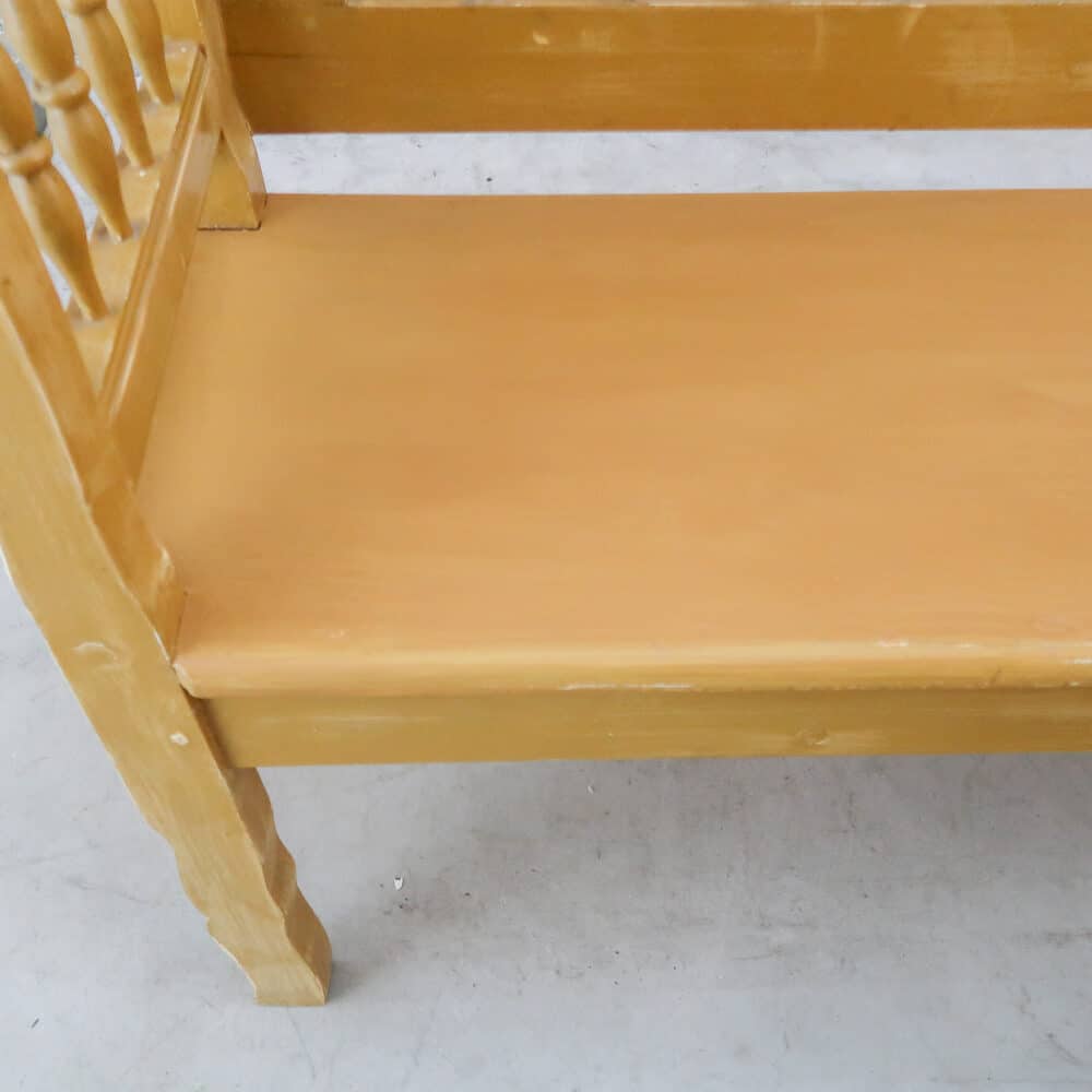 Brocante houten bank – Bild 8