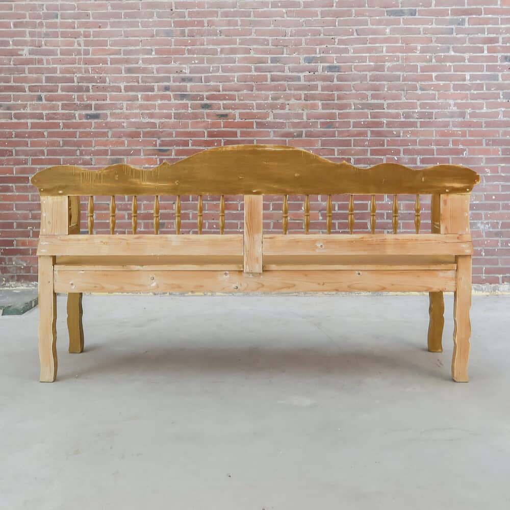 Brocante houten bank – Bild 10
