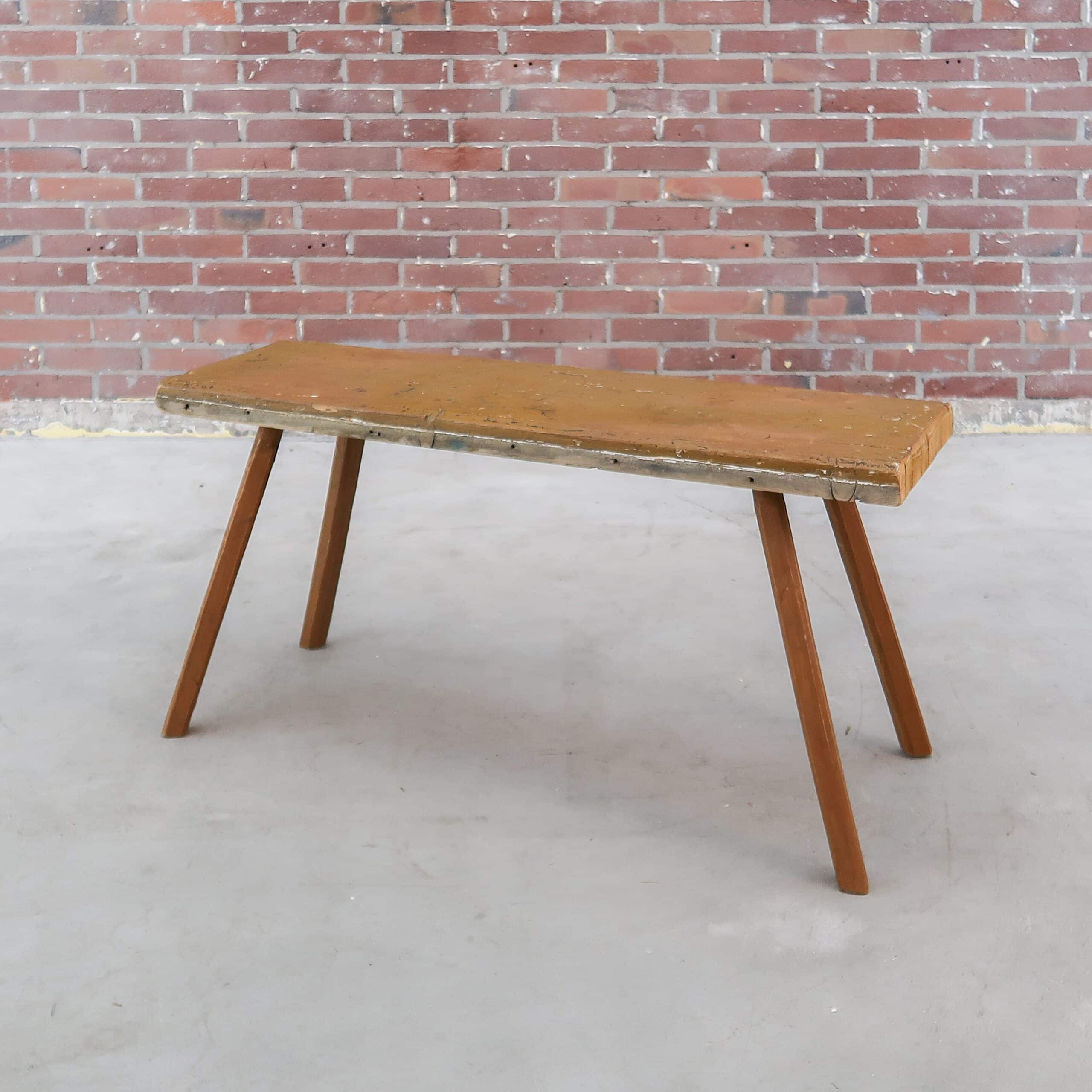 Brocante houten bankje