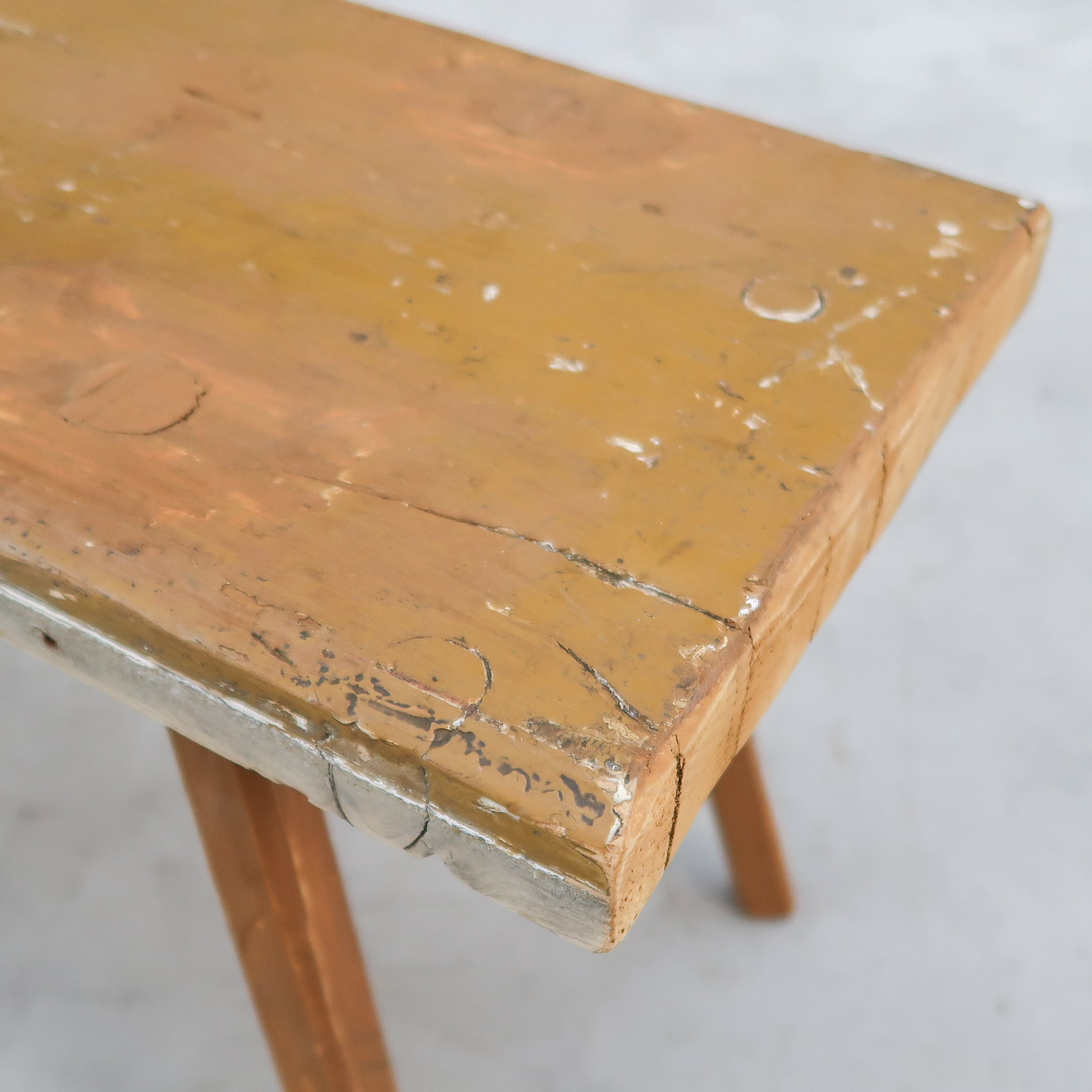 Brocante houten bankje – Bild 3