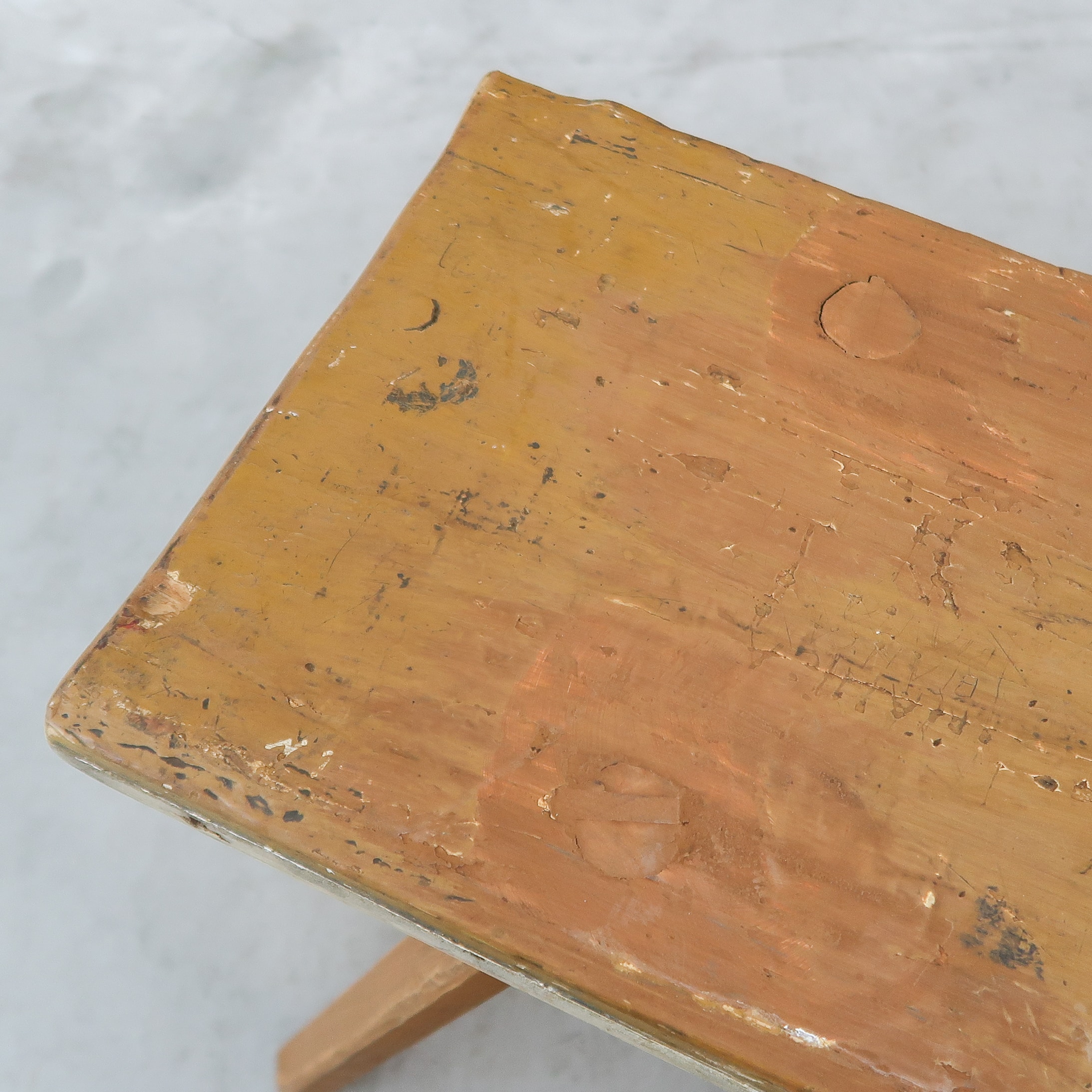 Brocante houten bankje – Bild 4