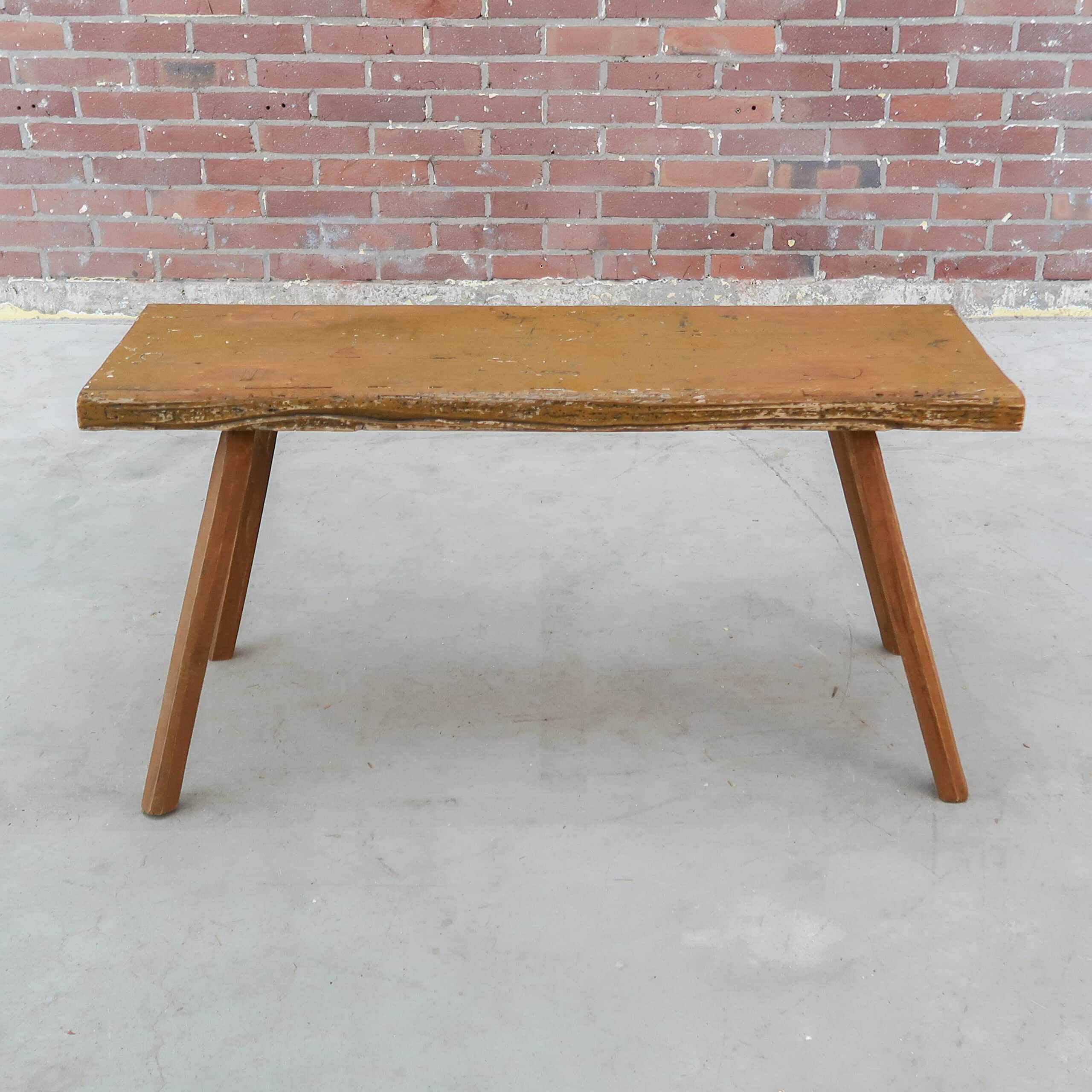 Brocante houten bankje – Bild 7