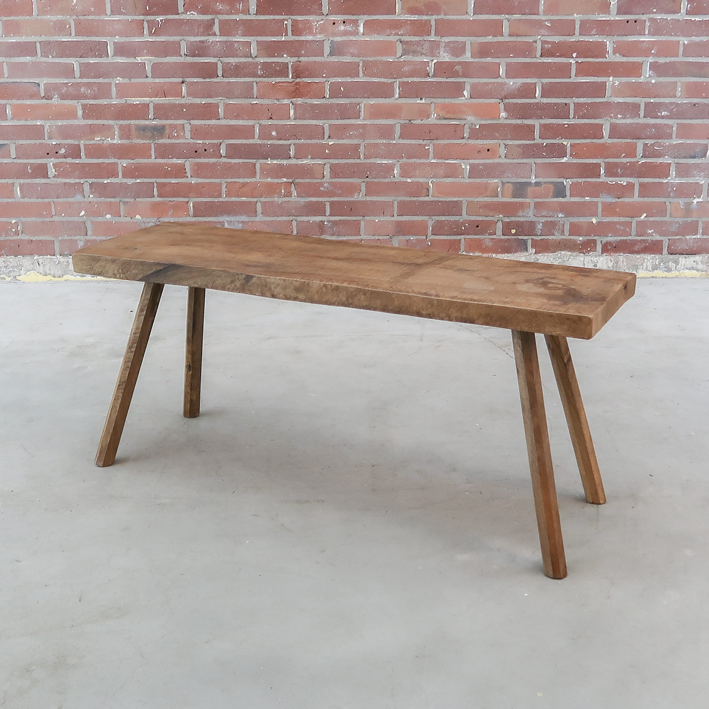 Brocante houten bankje