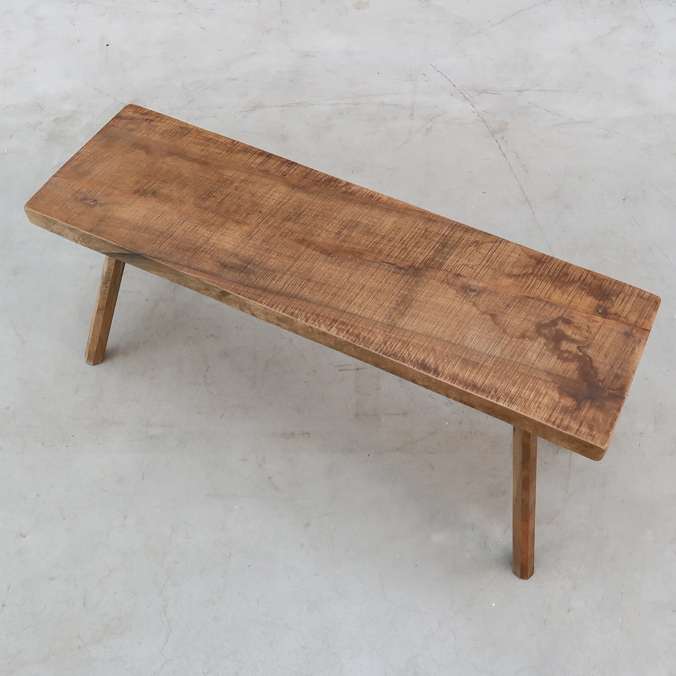 Brocante houten bankje - Afbeelding 2