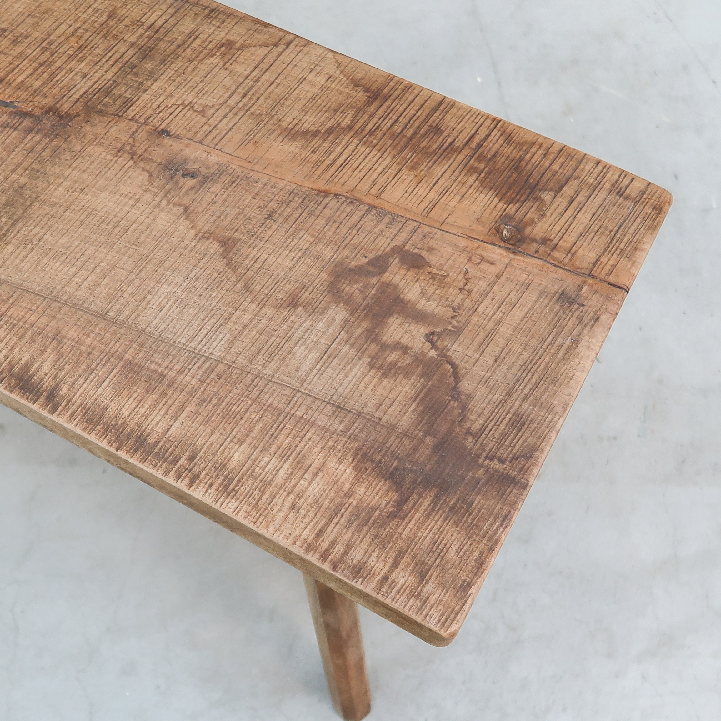 Brocante houten bankje - Afbeelding 3