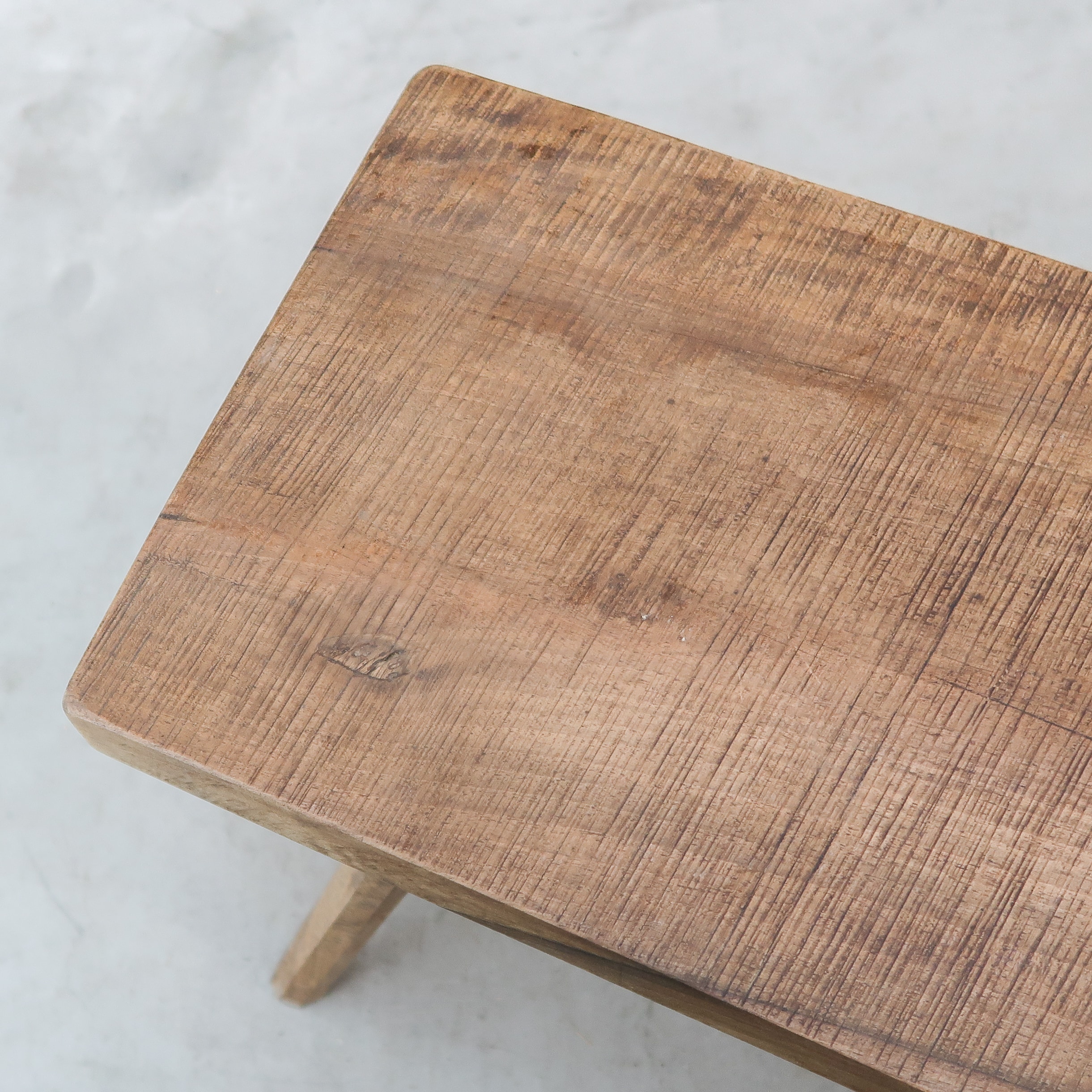 Brocante houten bankje - Afbeelding 4