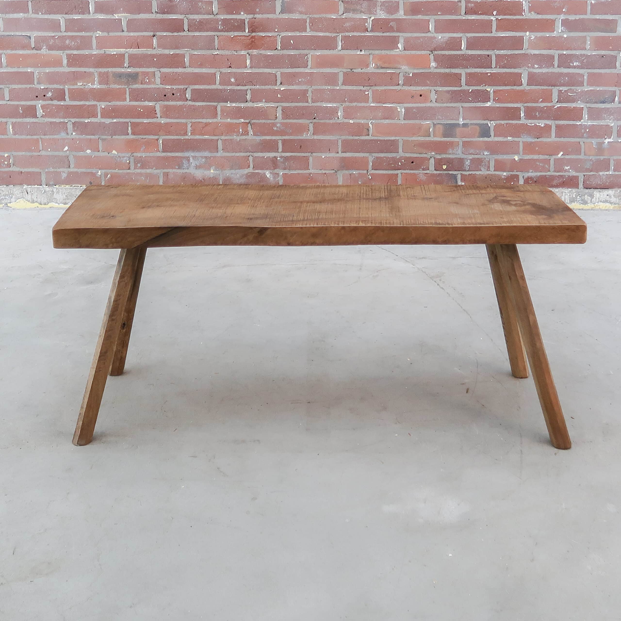 Brocante houten bankje - Afbeelding 7