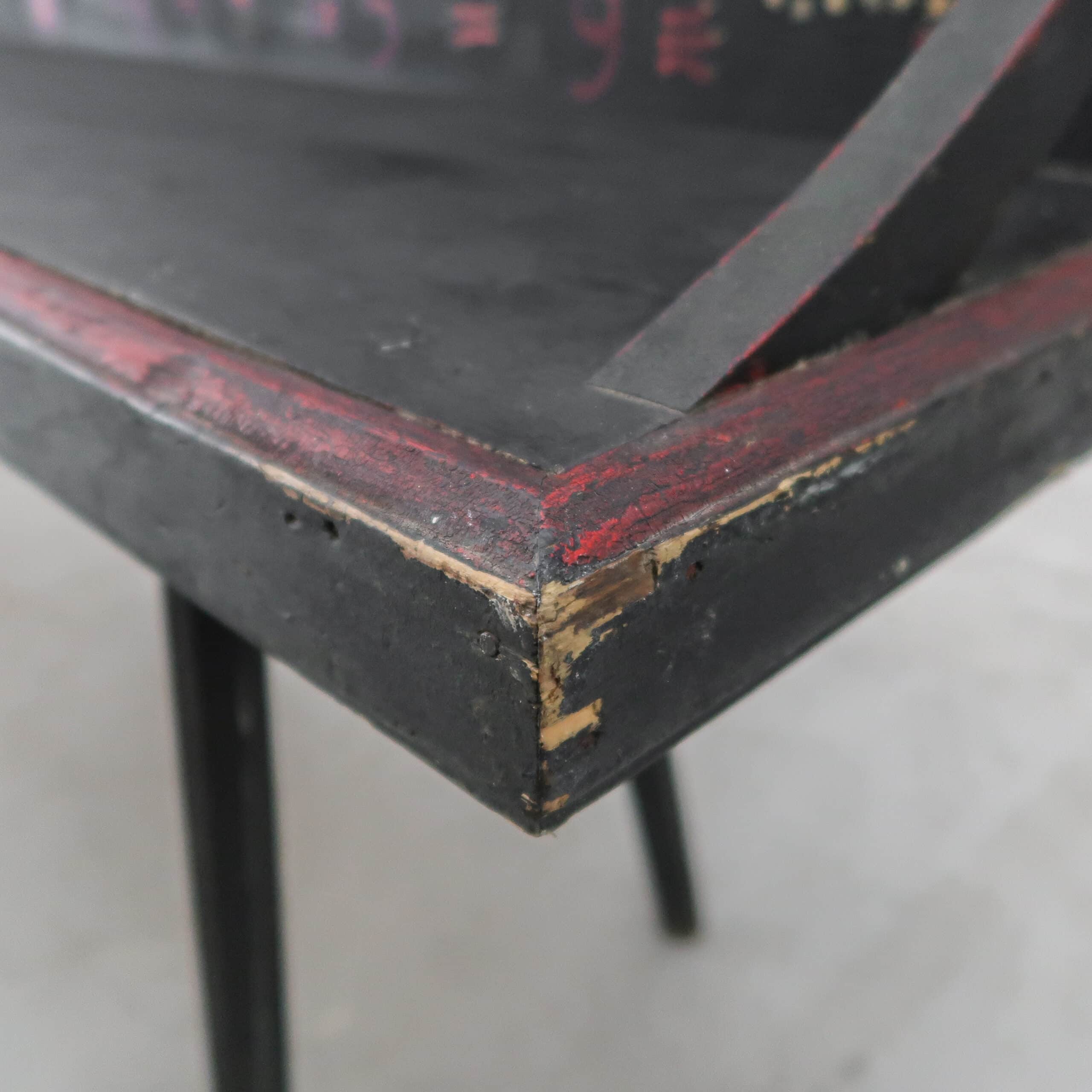 Handbeschilderde antieke bank – Bild 9