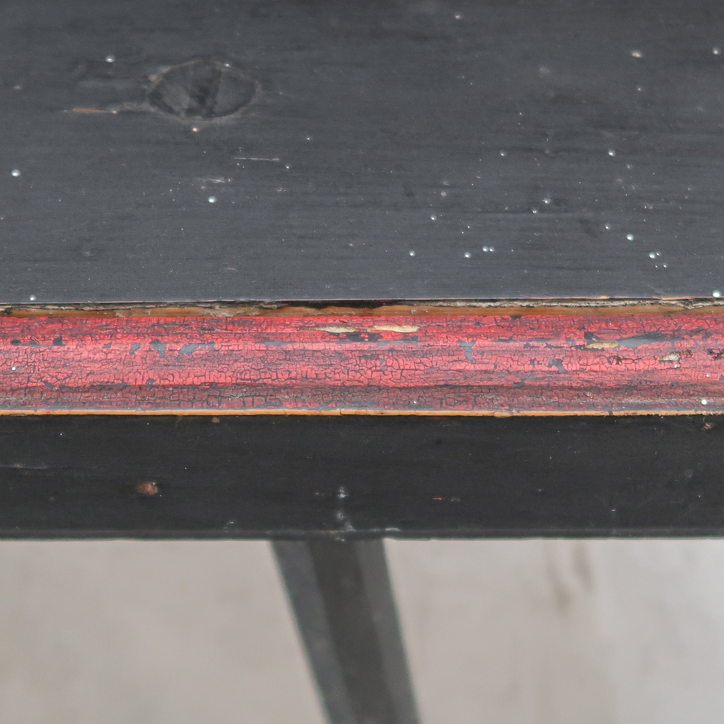 Handbeschilderde antieke bank – Bild 8