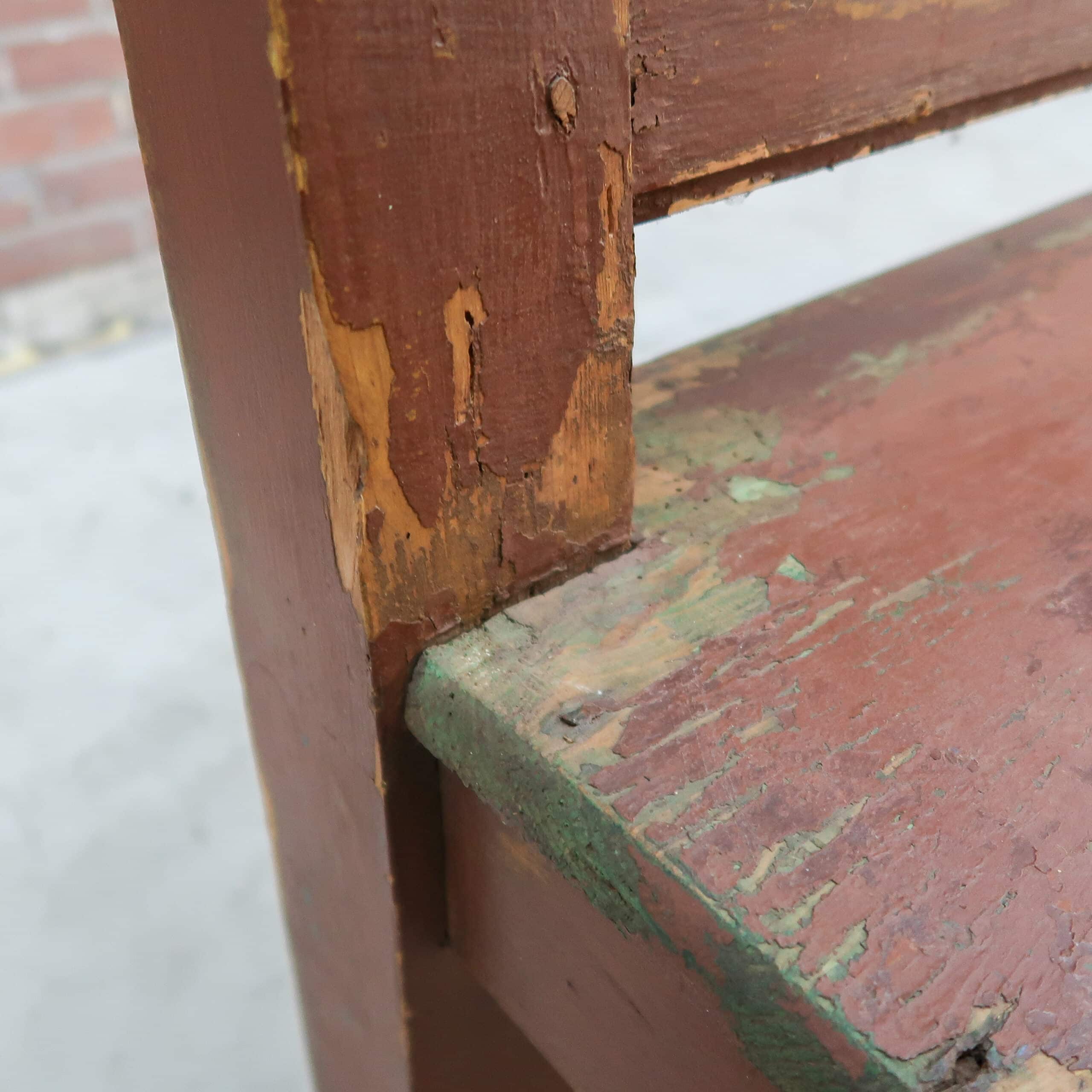 Brocante houten bank – Bild 10