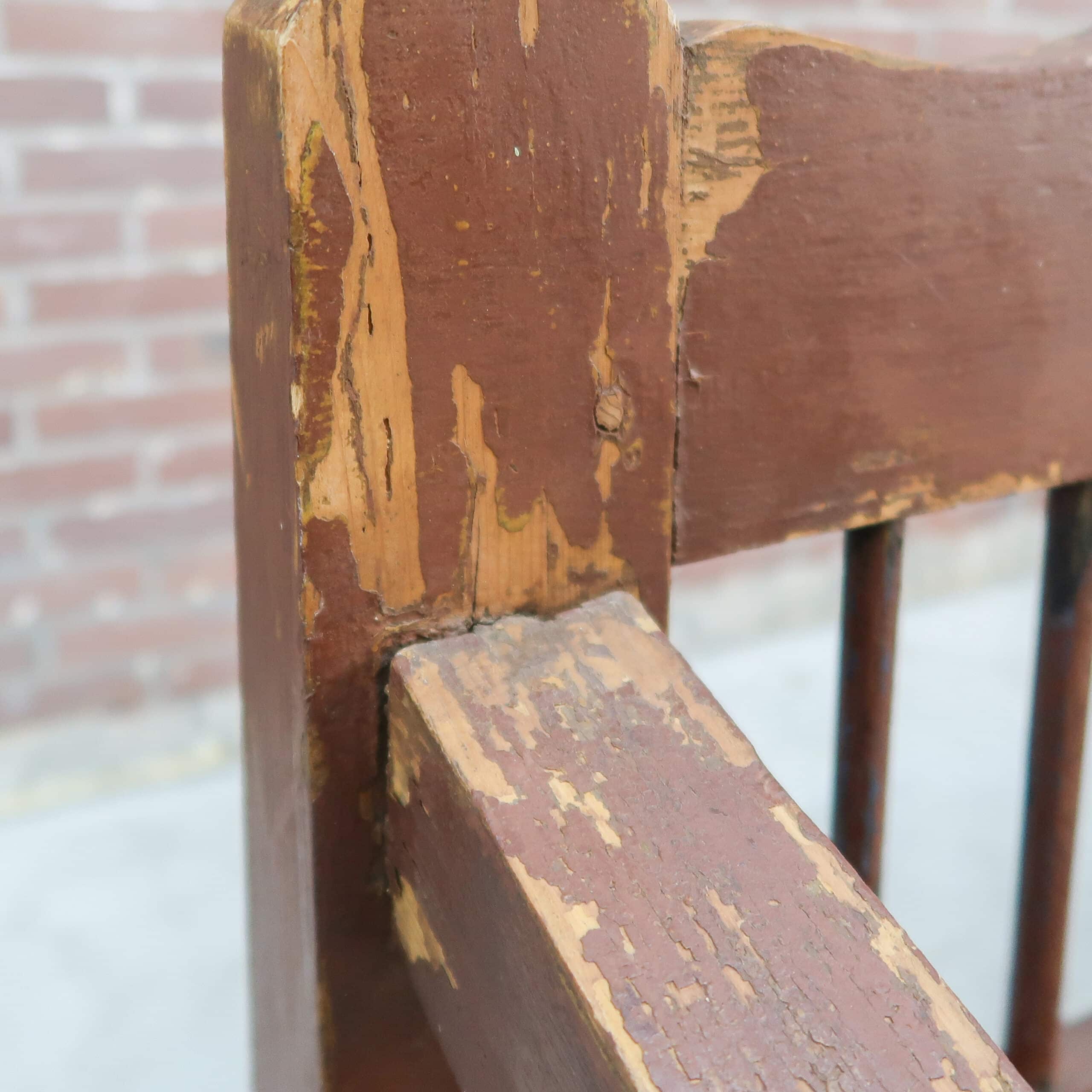 Brocante houten bank – Bild 8