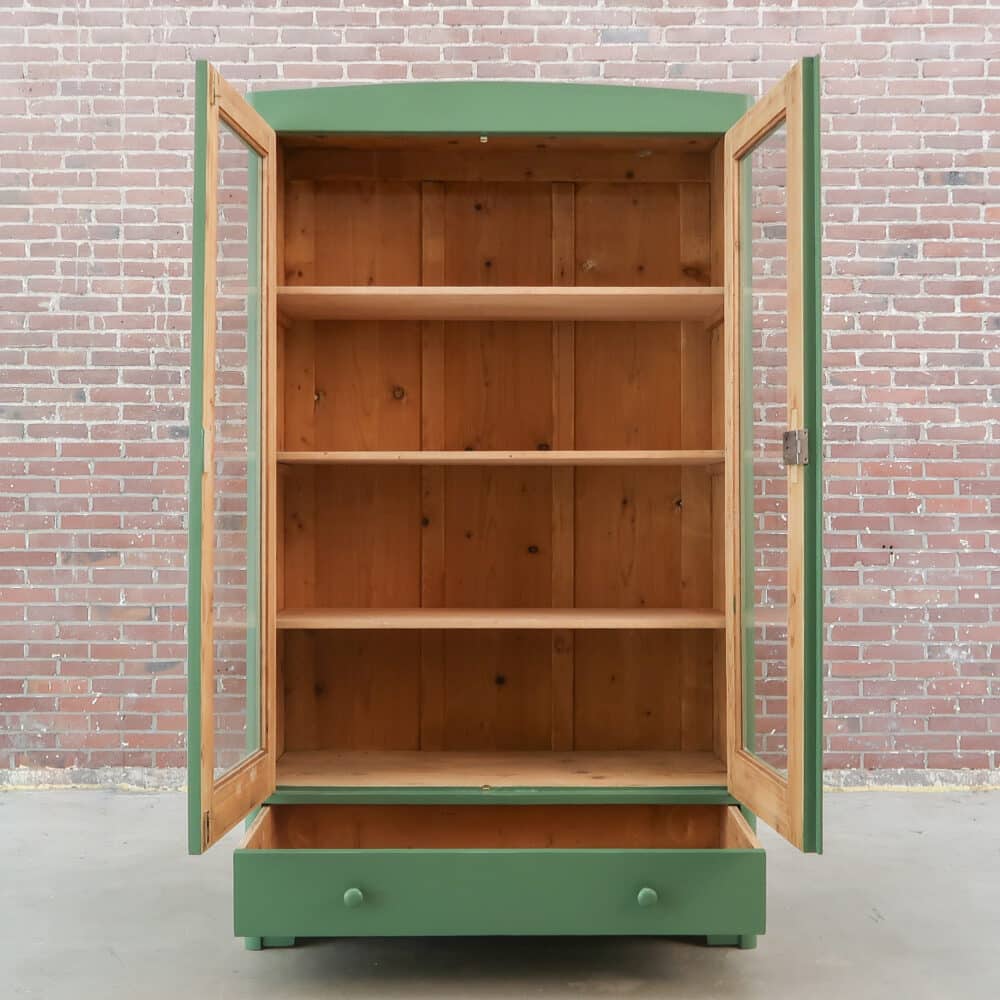 Brocante vitrinekast - Afbeelding 2