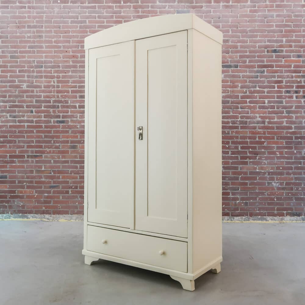 Brocante crème linnenkast - Afbeelding 3