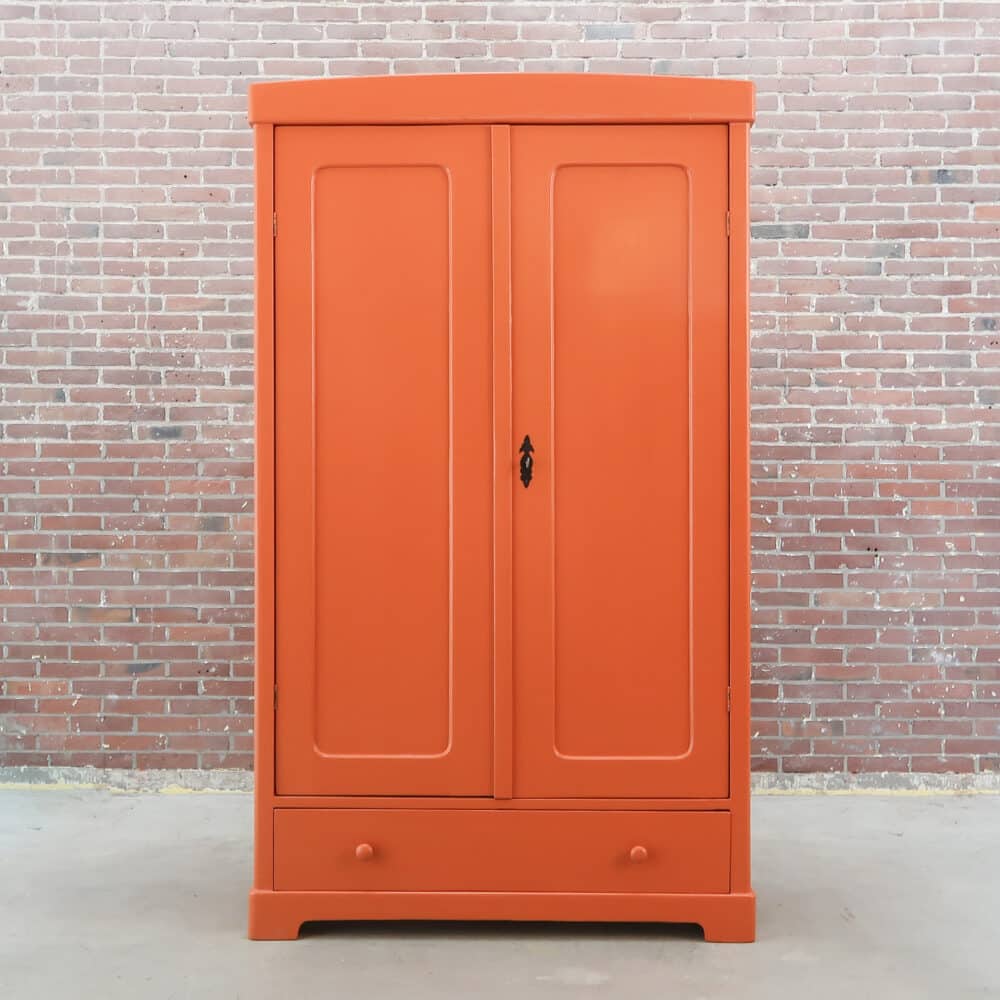 Terracotta oranje linnenkast