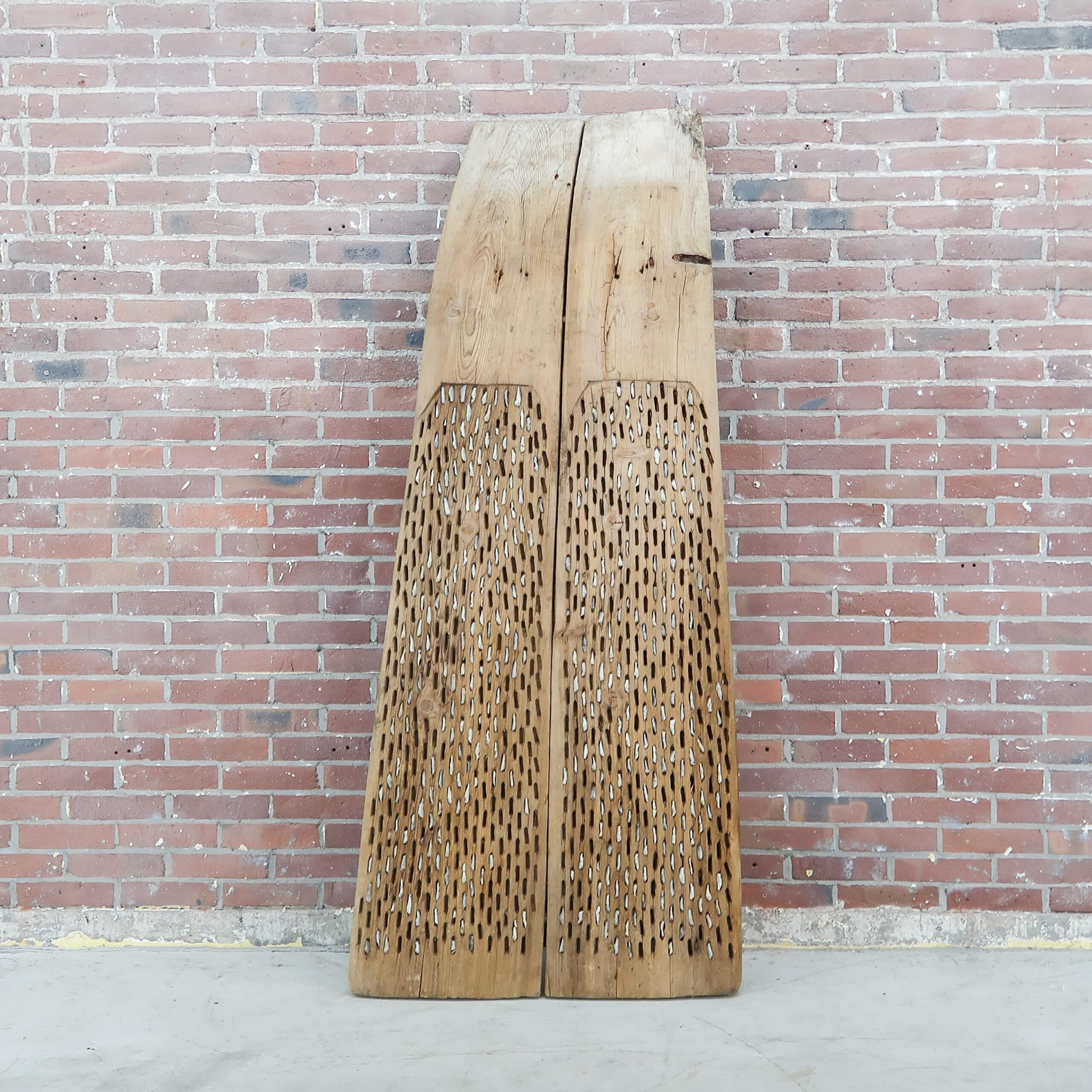 Authentieke houten dorsslede