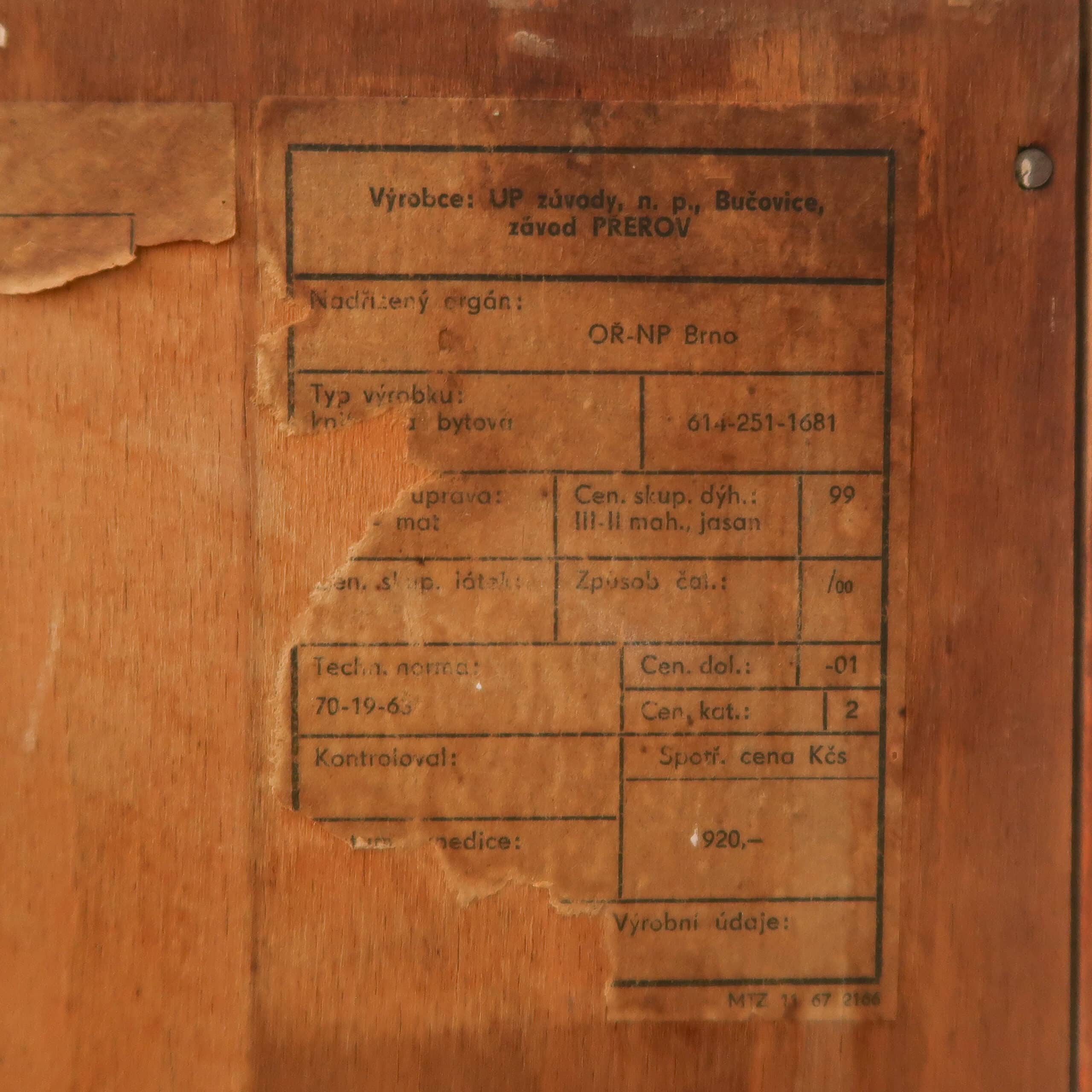 Vintage vitrinekast - UP Závody – Bild 10