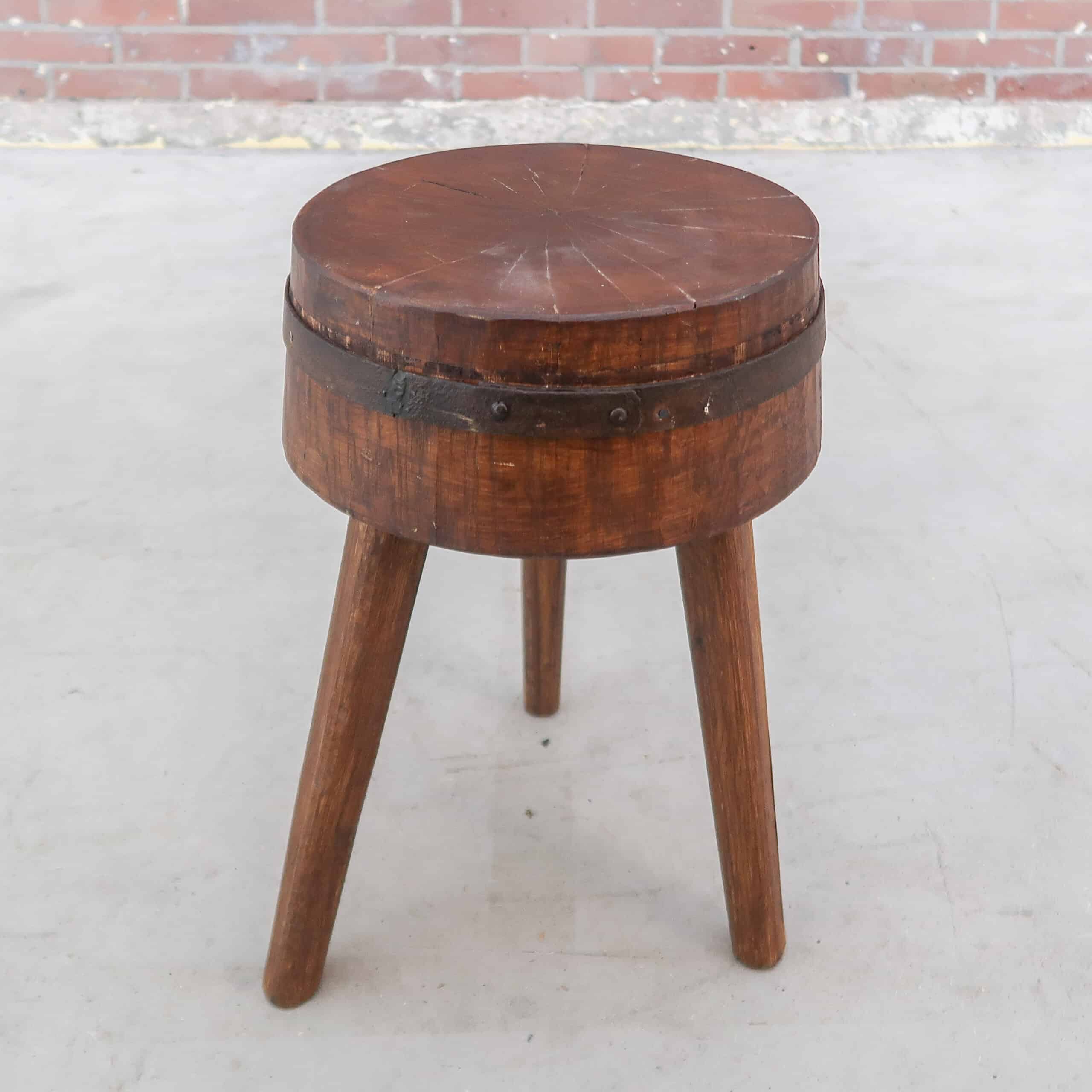 Authentiek boomstam krukje - Afbeelding 2