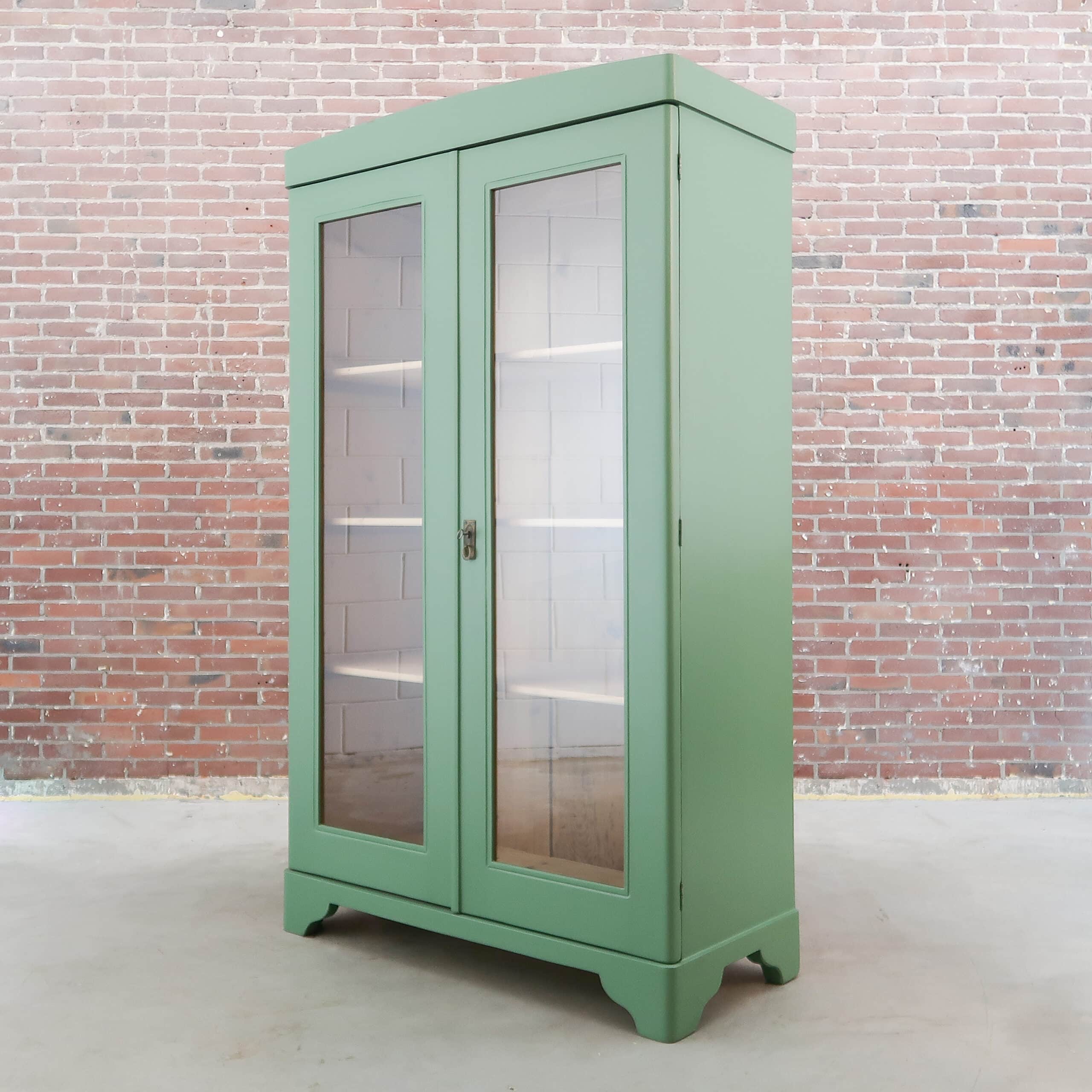 Brocante vitrinekast - Afbeelding 6