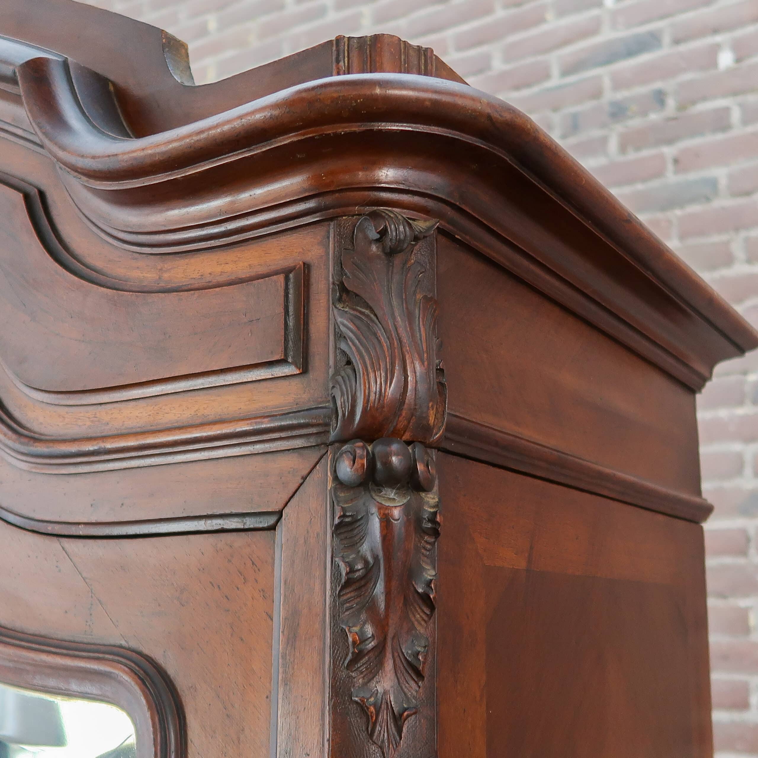 Antieke spiegelkast - demontabel - Afbeelding 6