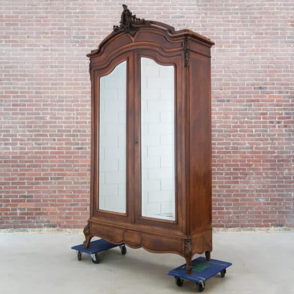 Antieke spiegelkast - demontabel