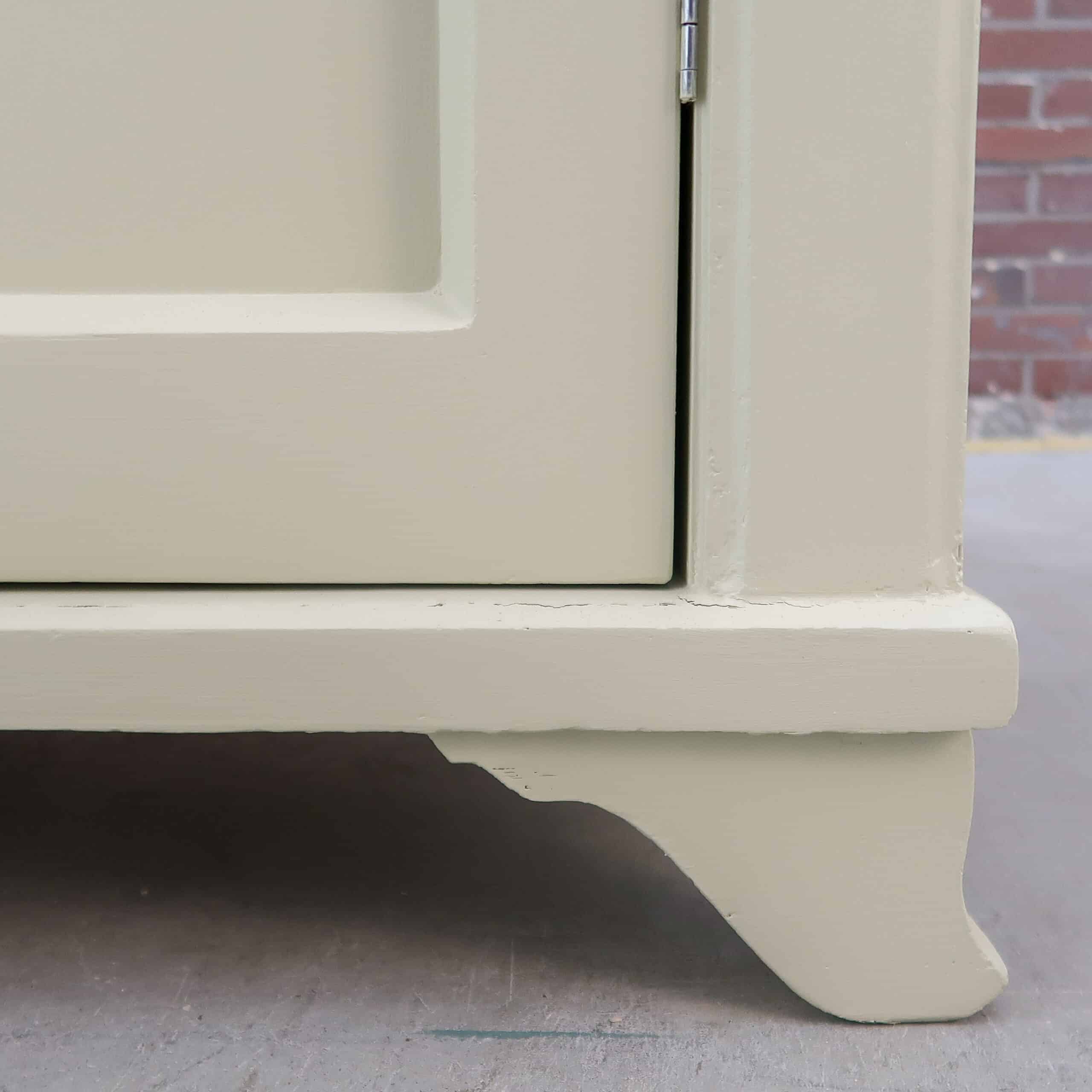 Brocante crème linnenkast - Afbeelding 8