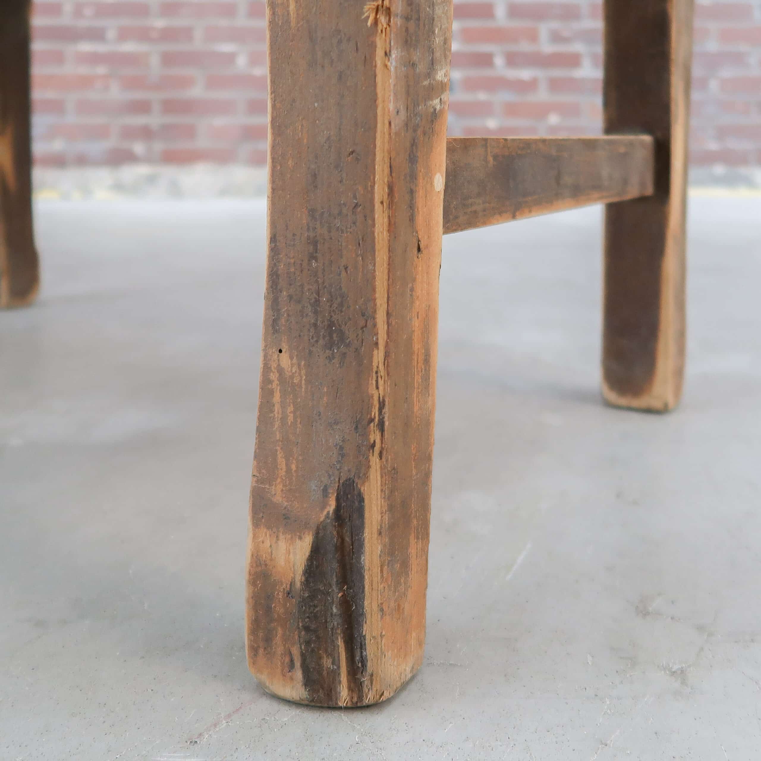 Brocante houten bank - Afbeelding 6