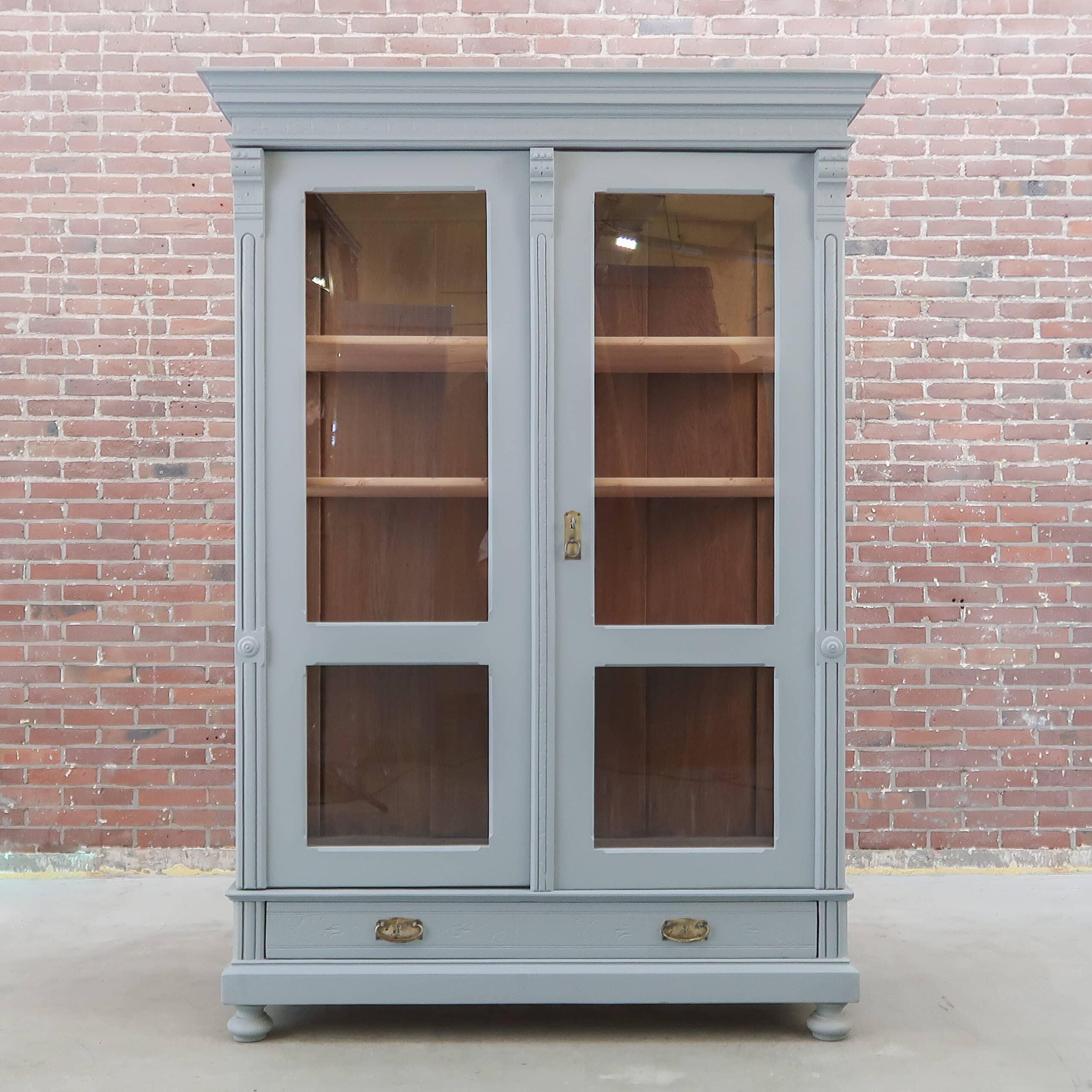 Brocante vitrinekast - Afbeelding 2