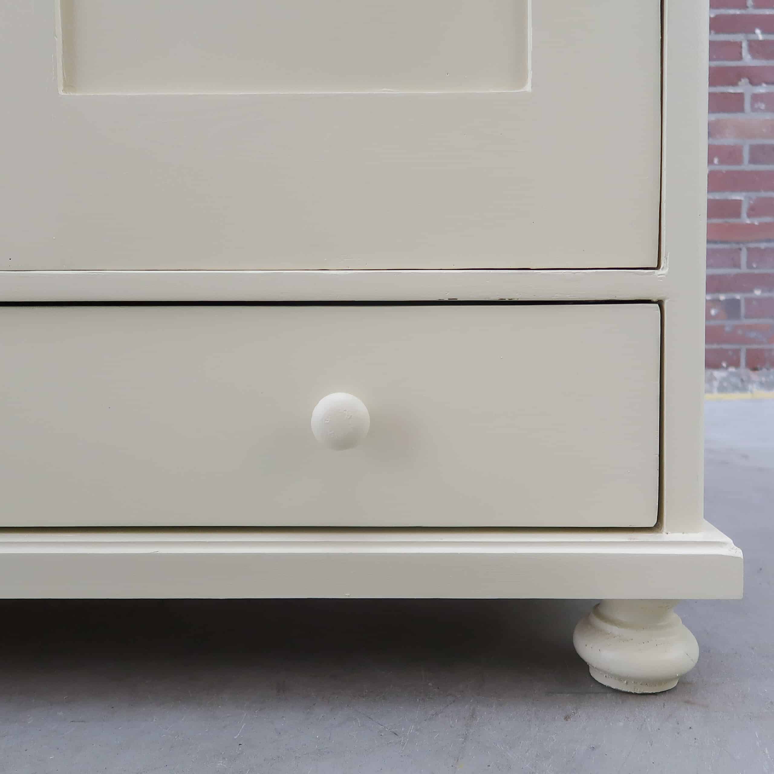 Brocante crème linnenkast - Afbeelding 6