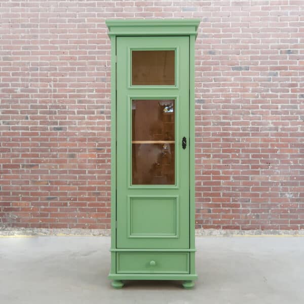 Eendeurs vitrinekast