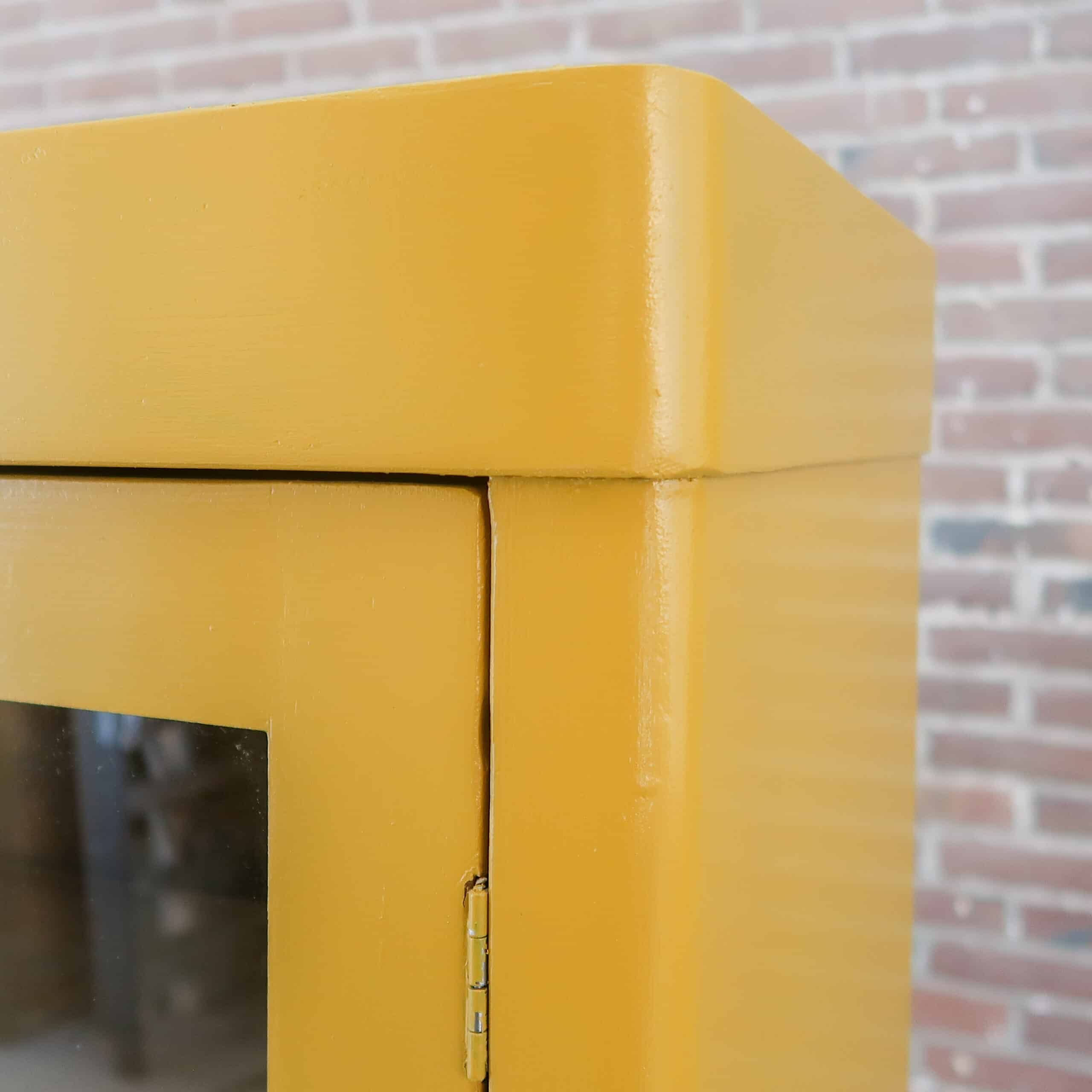 Brocante gele buffetkast - Afbeelding 3