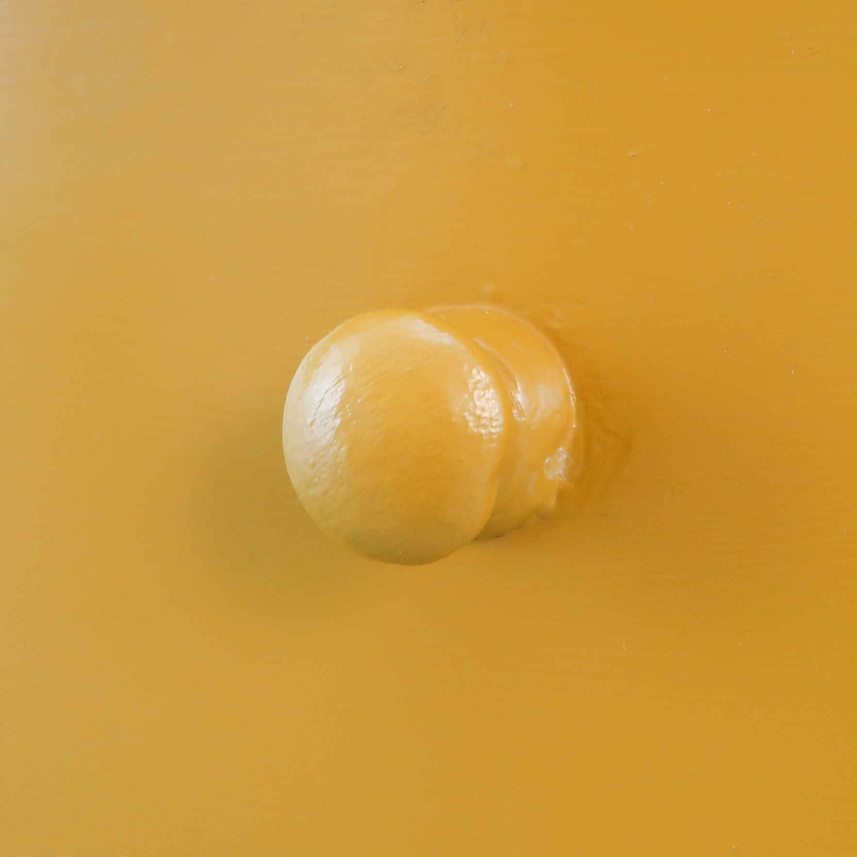 Brocante gele buffetkast - Afbeelding 8