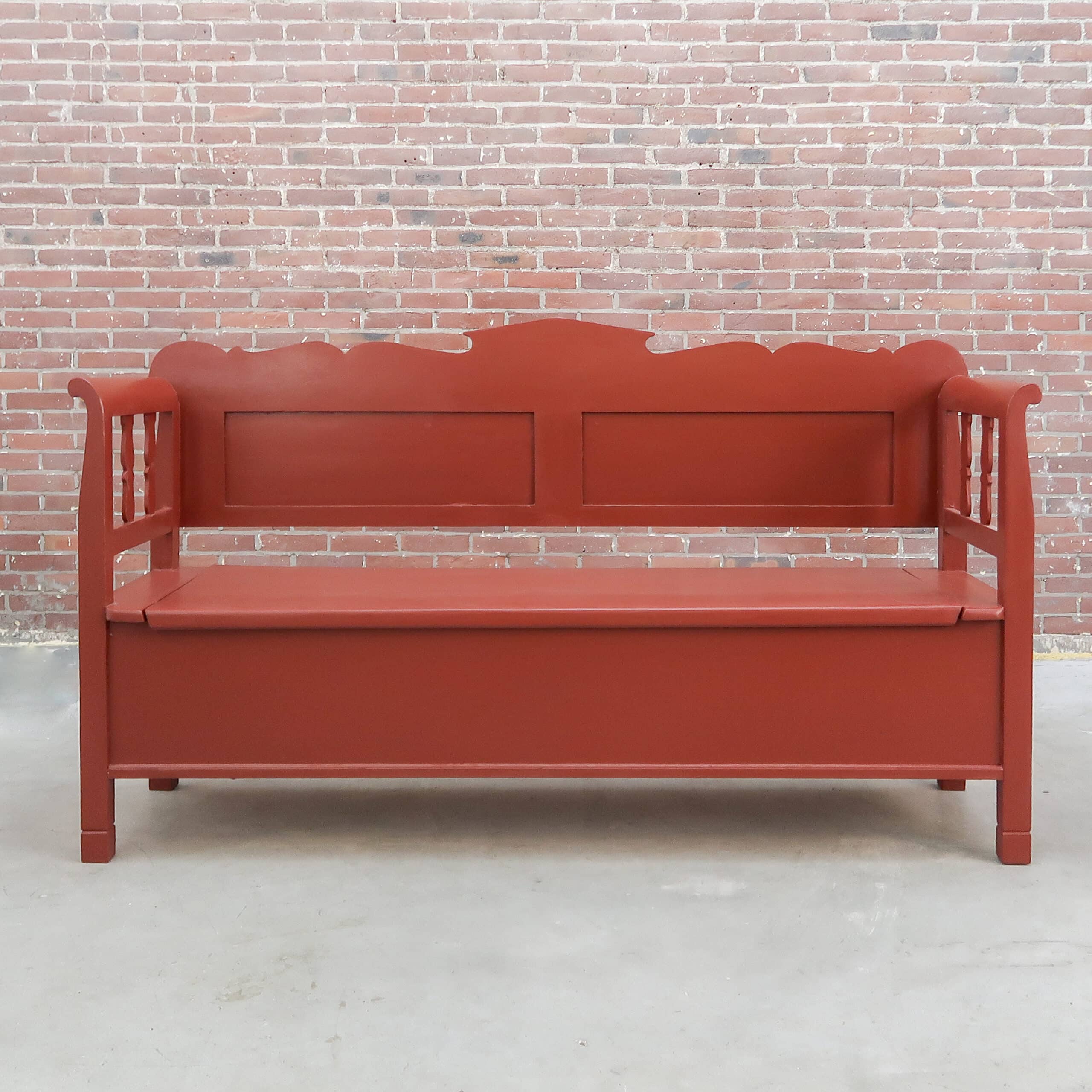 Brocante rode klepbank – Bild 2