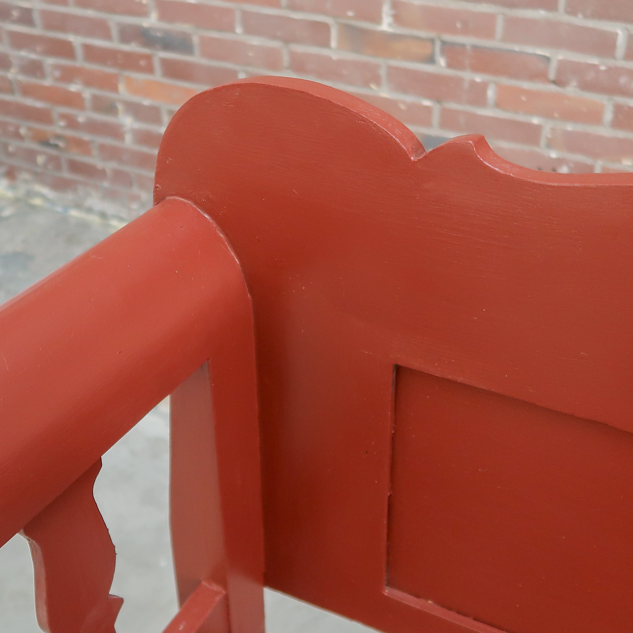 Brocante rode klepbank – Bild 5