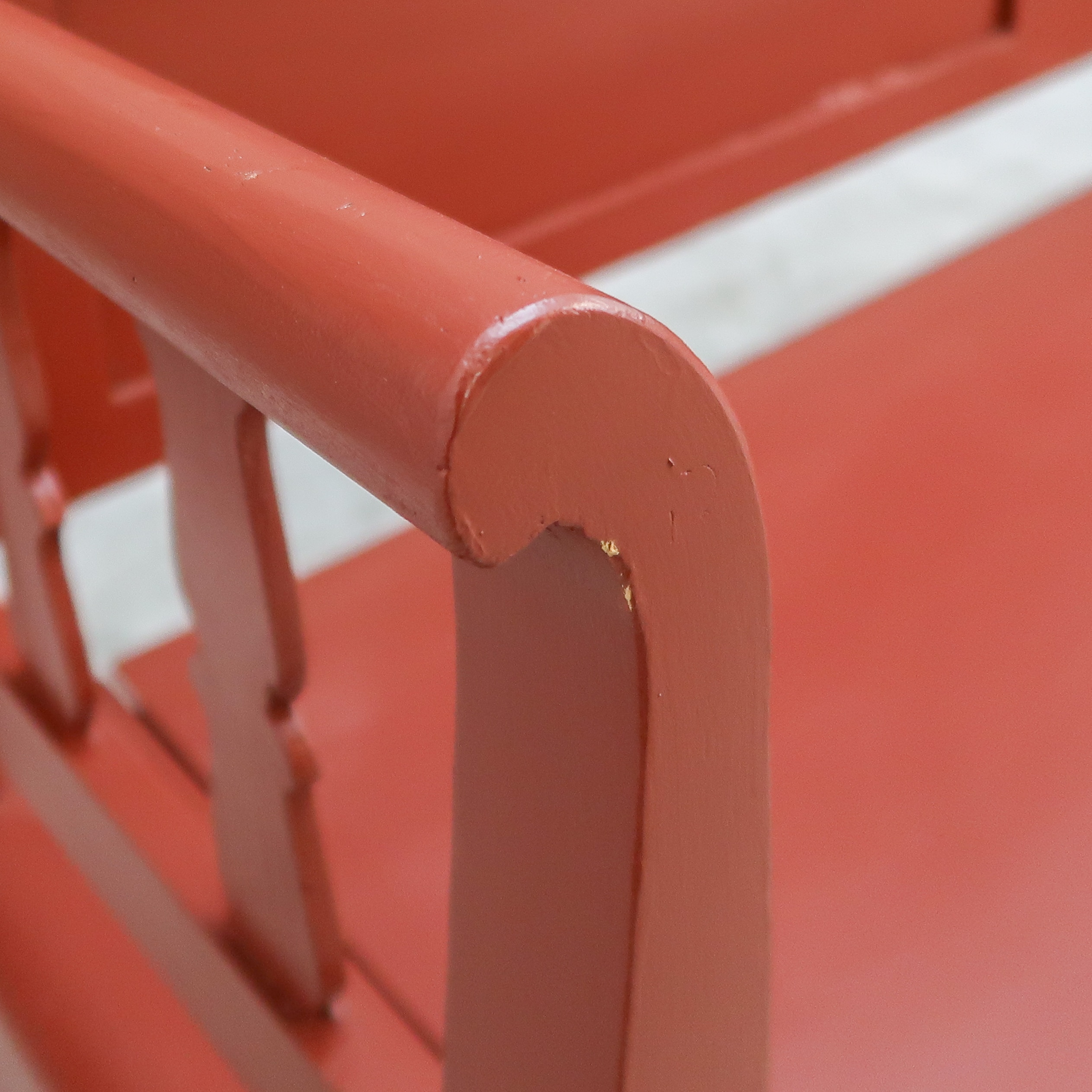 Brocante rode klepbank – Bild 7