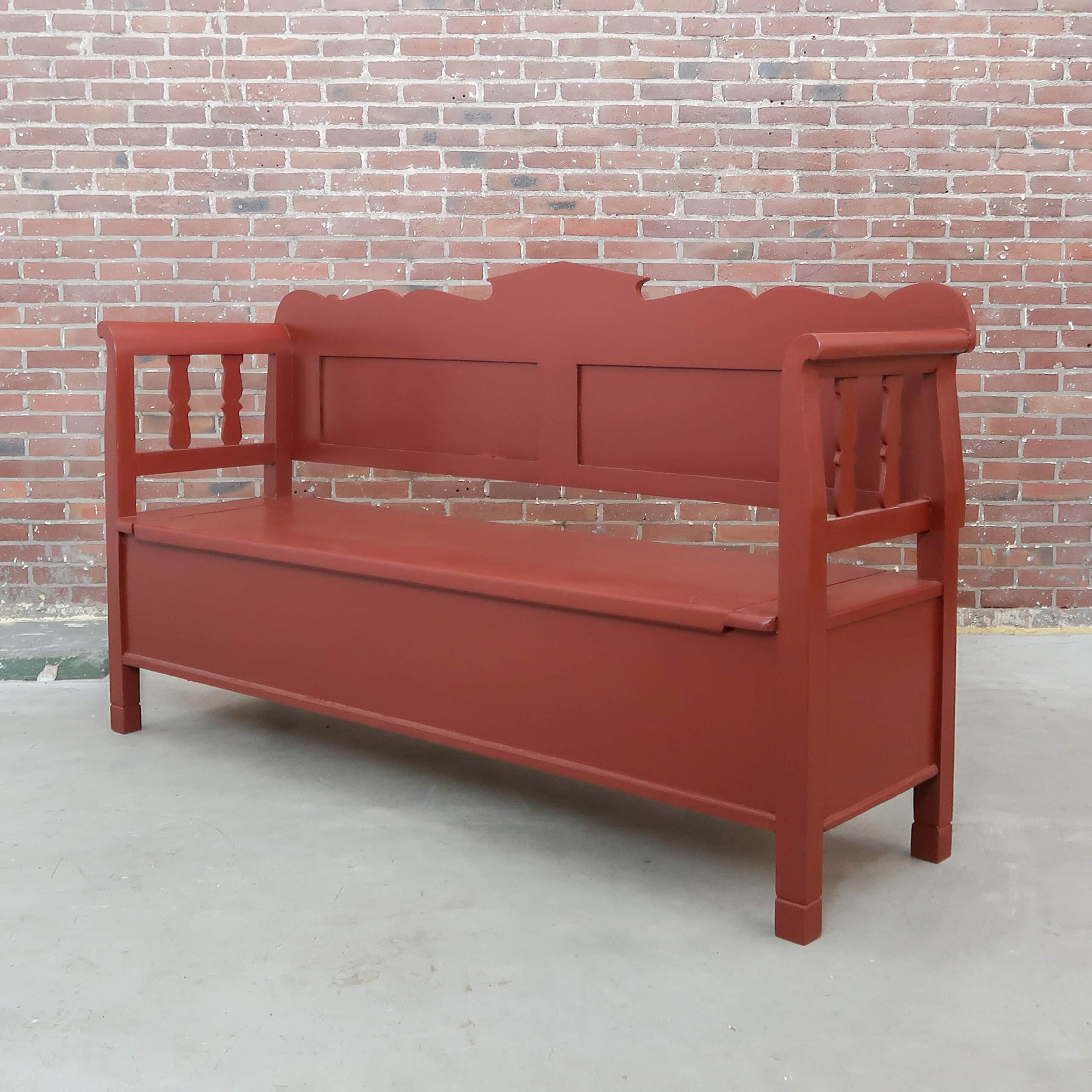 Brocante rode klepbank