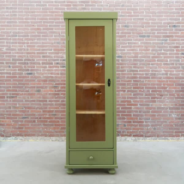 Eendeurs vitrinekast