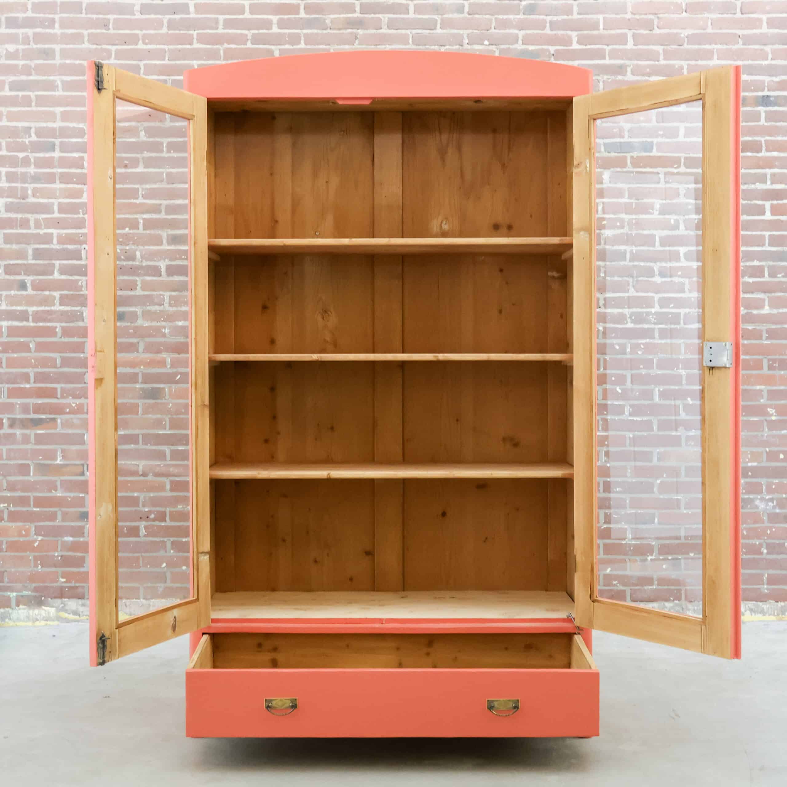 Brocante vitrinekast - Afbeelding 3