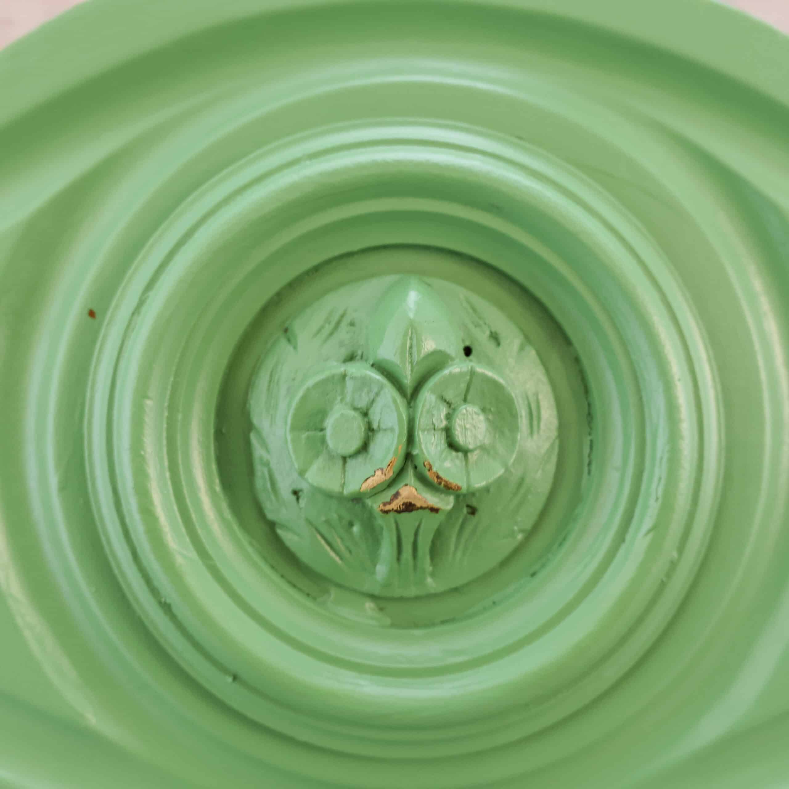 Brocante groene linnenkast - Afbeelding 4