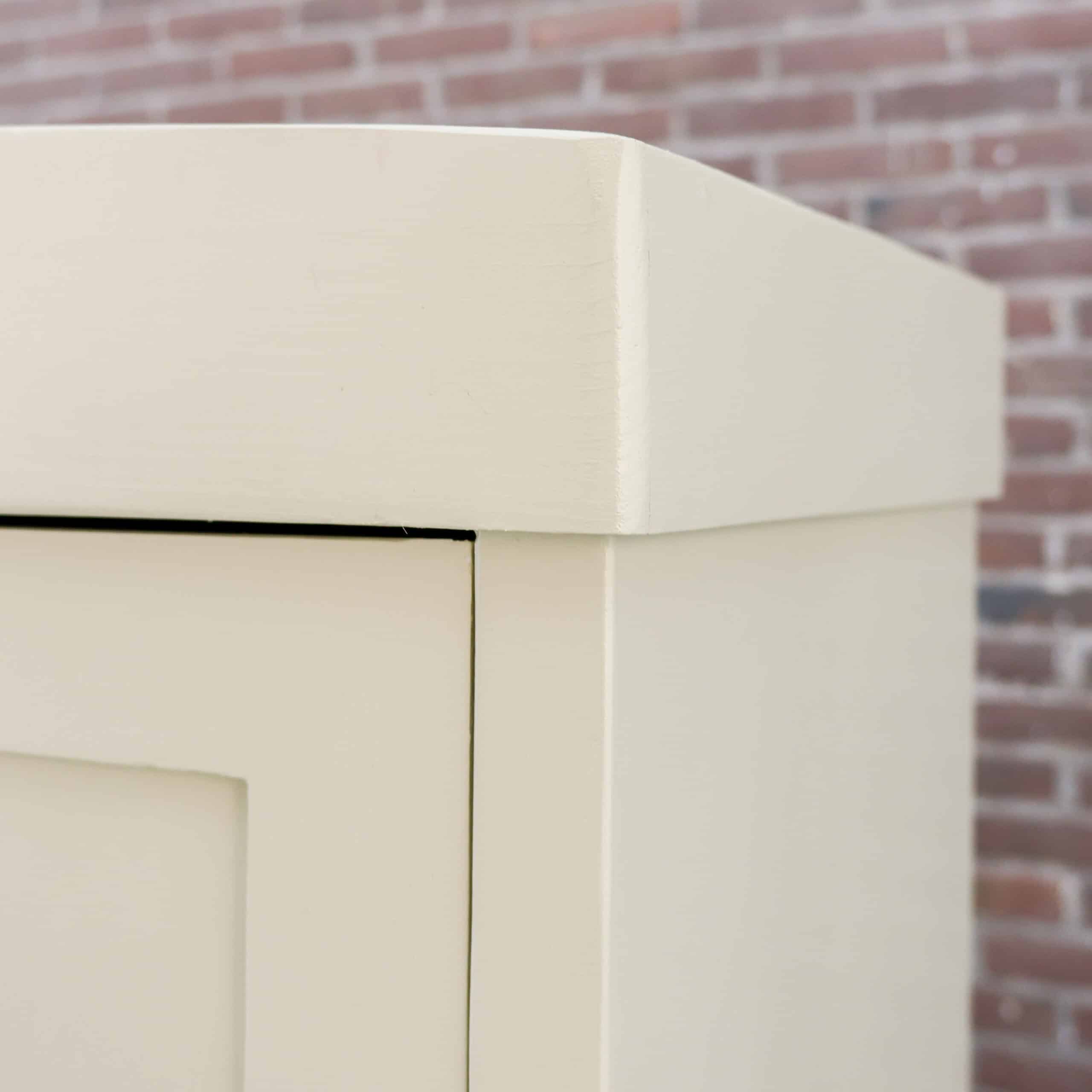 Brocante crème linnenkast - Afbeelding 4