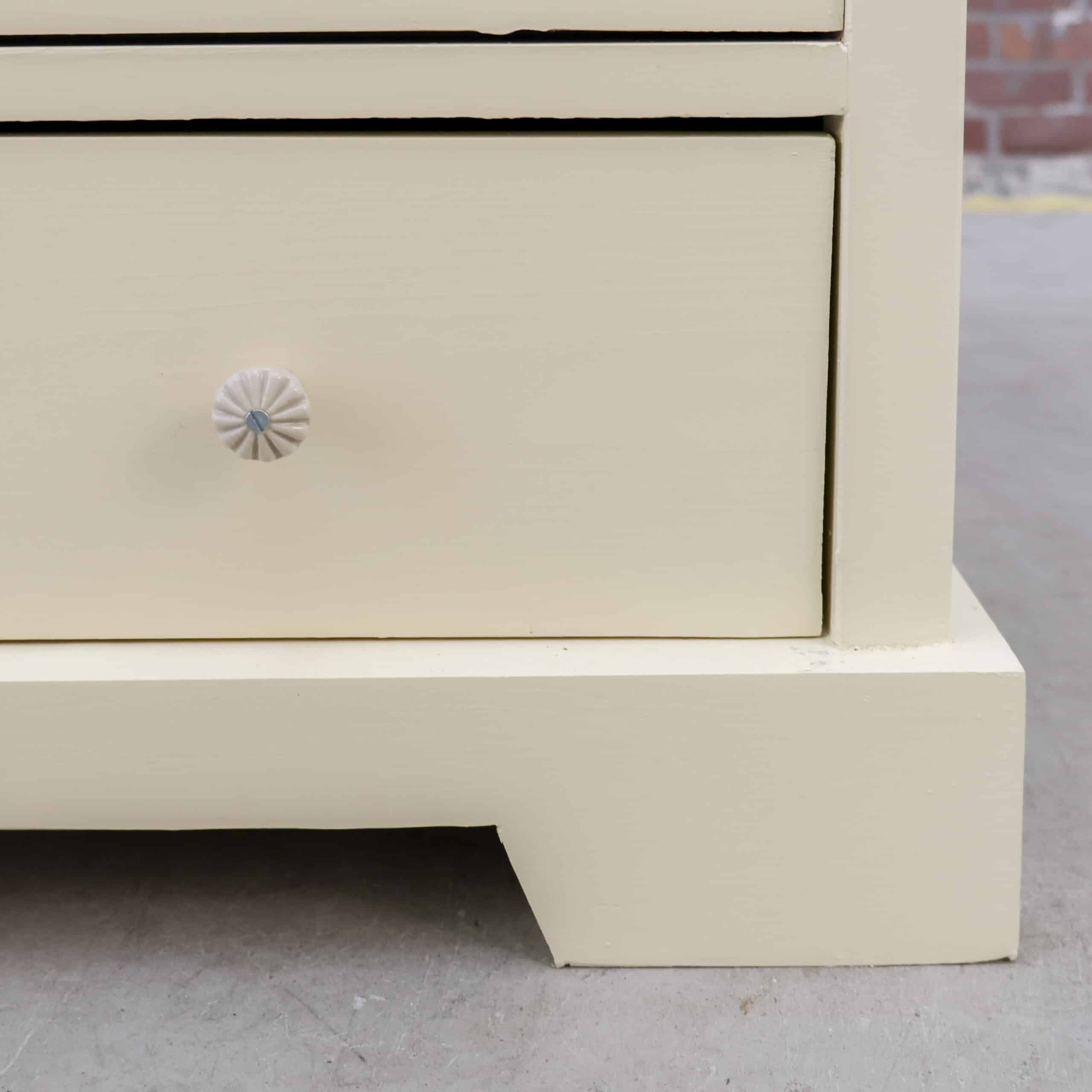 Brocante crème linnenkast - Afbeelding 7