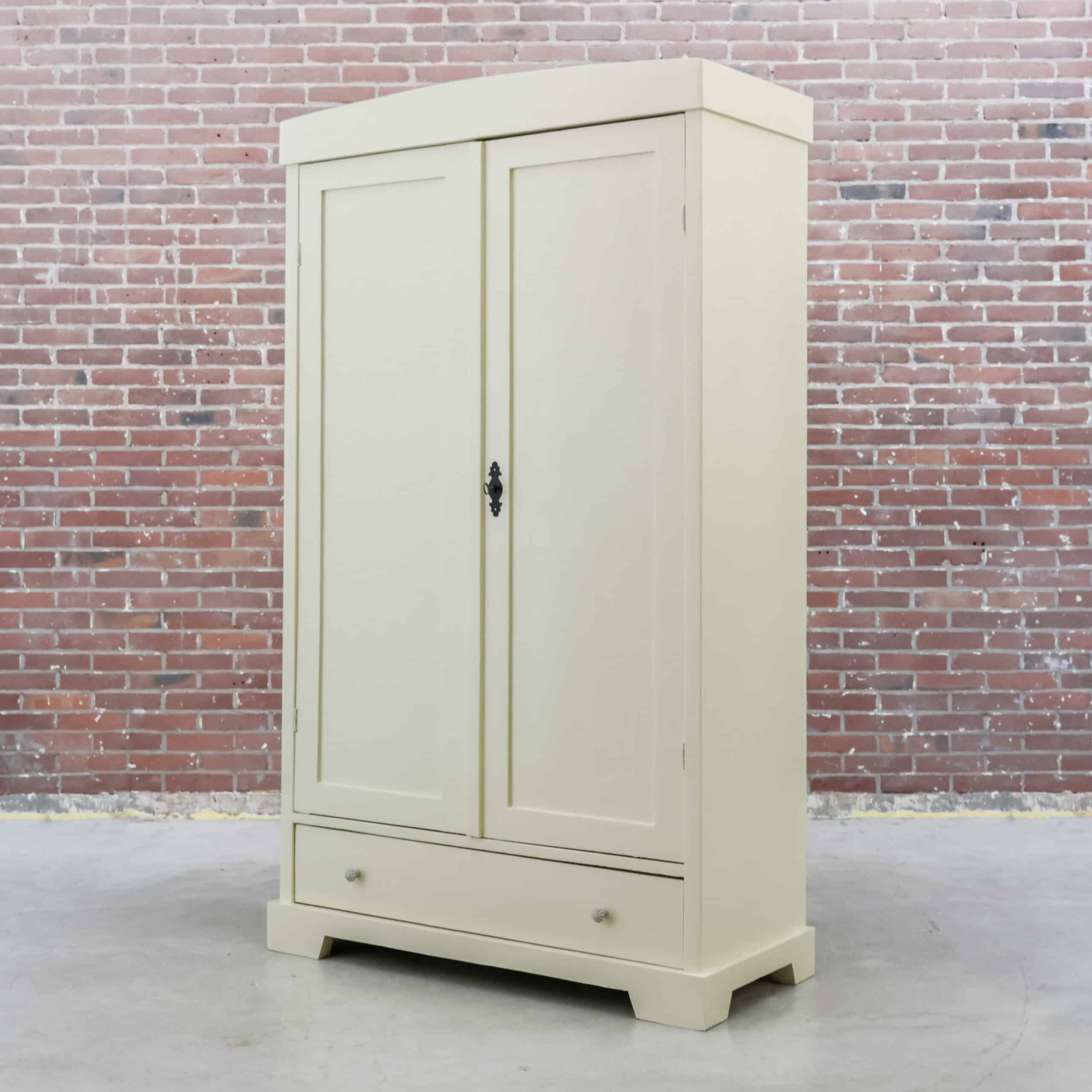 Brocante crème linnenkast - Afbeelding 8