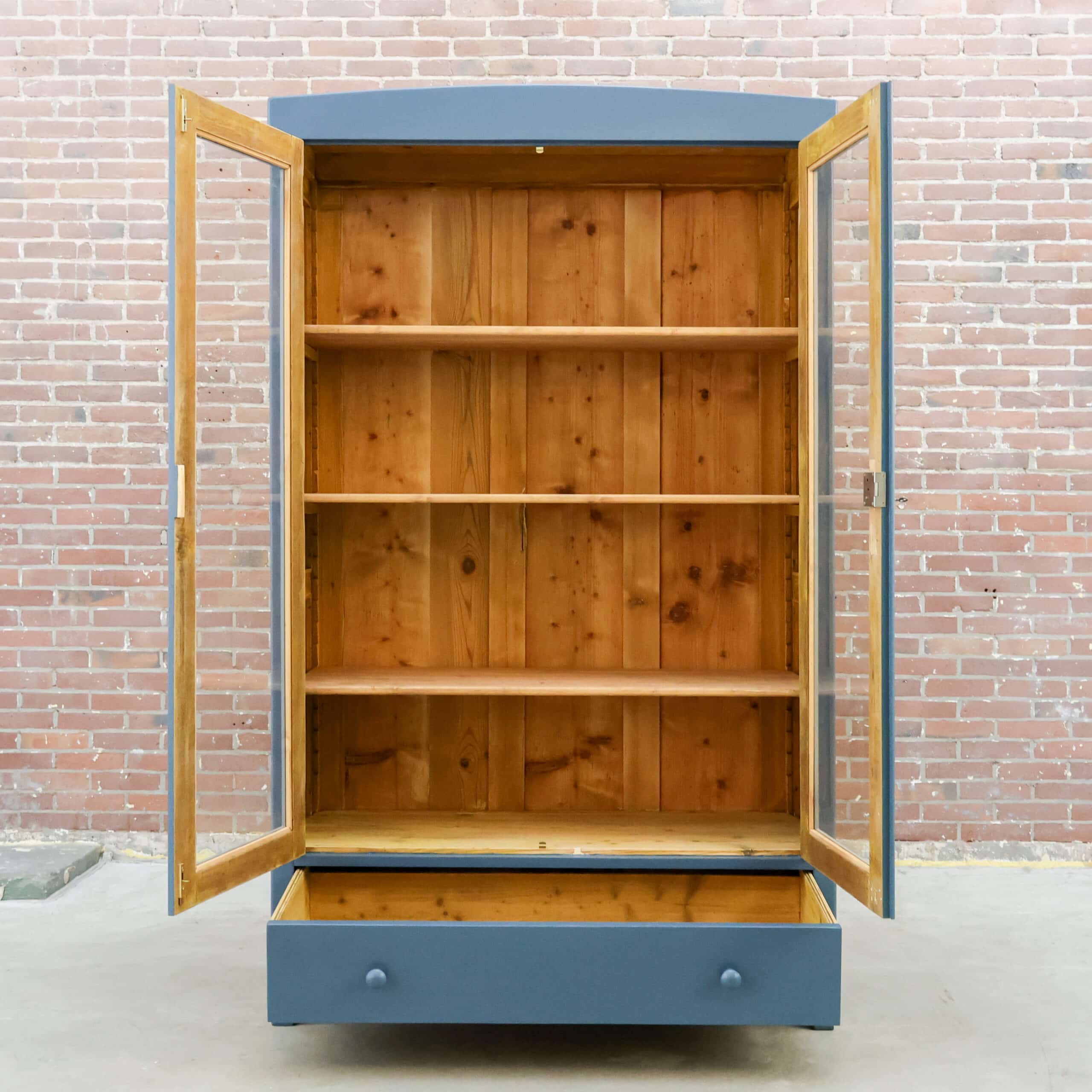 Brocante vitrinekast - Afbeelding 2