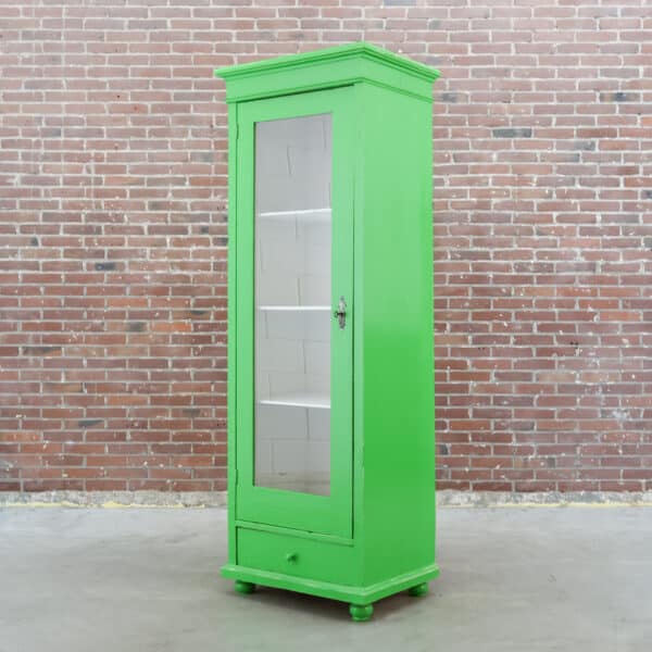 Eendeurs vitrinekast