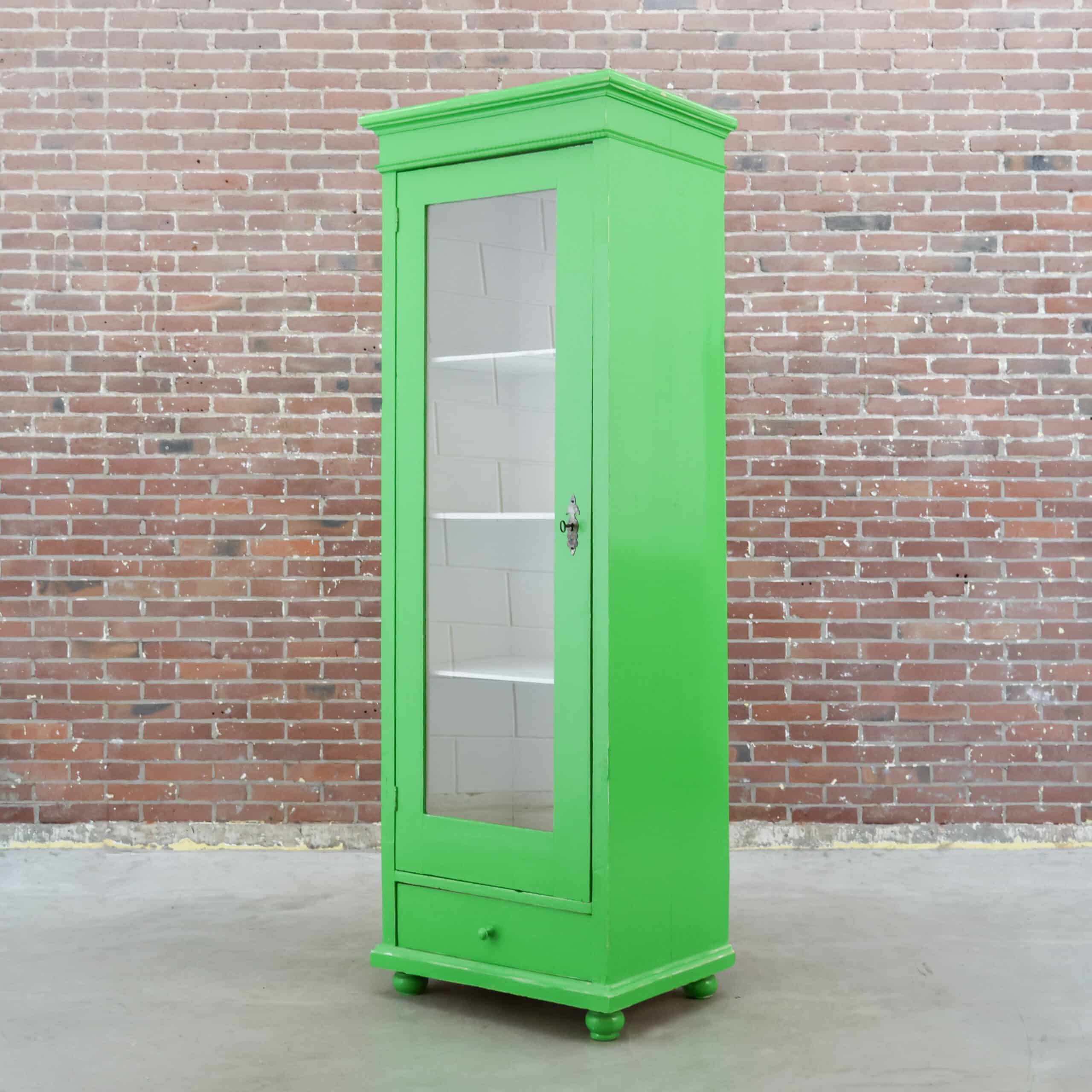 Eendeurs vitrinekast