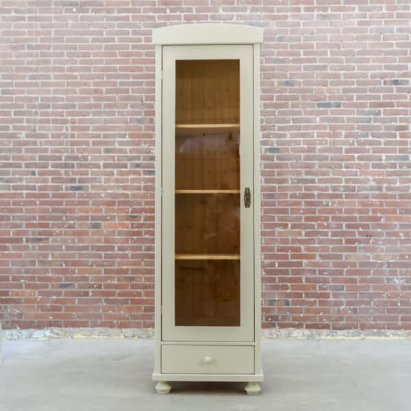 Eendeurs vitrinekast