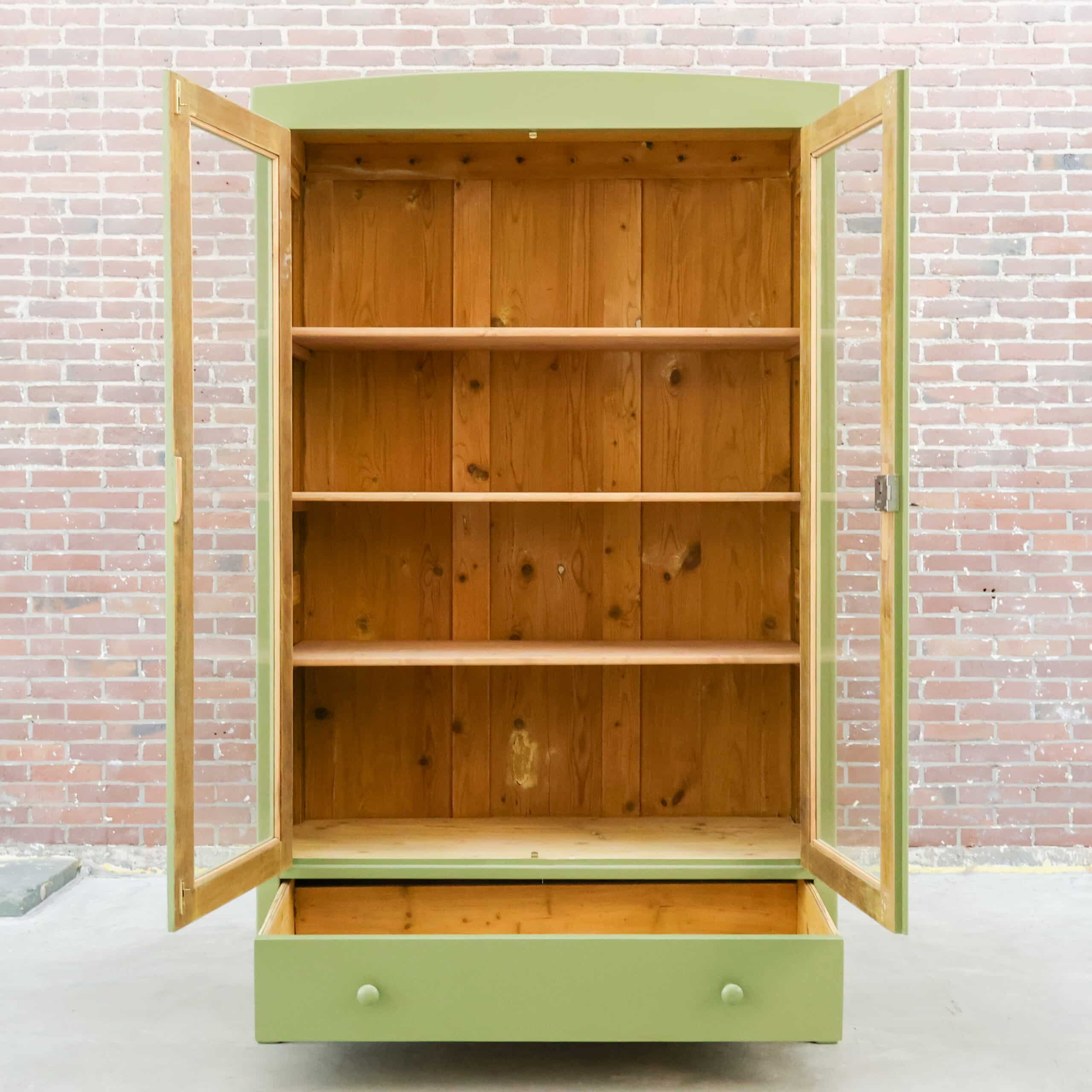 Brocante vitrinekast - Afbeelding 2