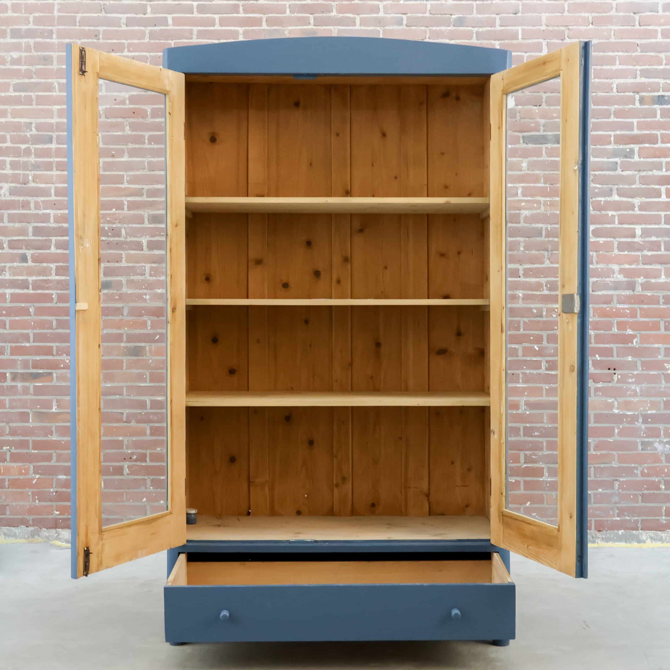 Brocante vitrinekast - Afbeelding 2